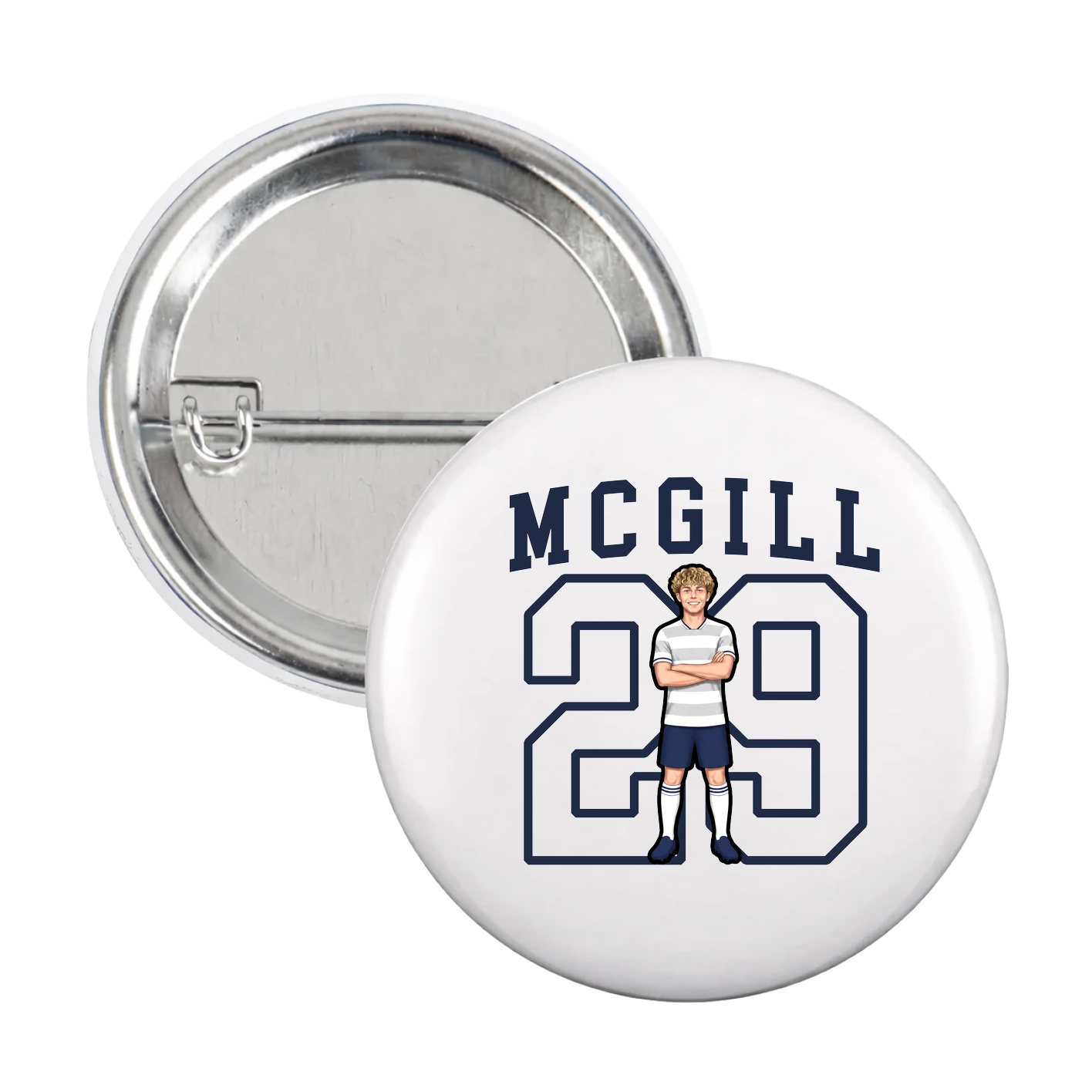 Game Day Button — Shirsey in White