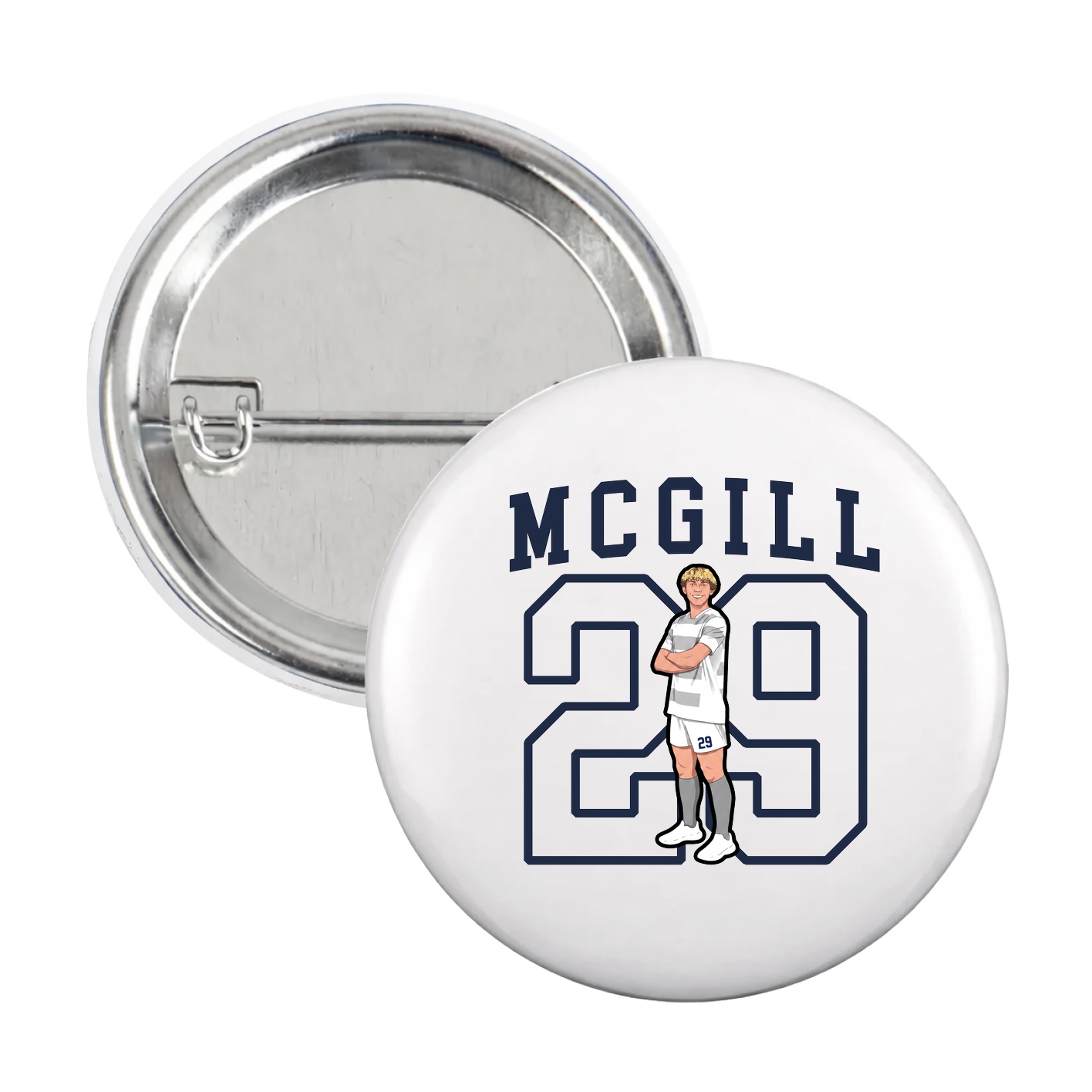 Game Day Button — Shirsey in White