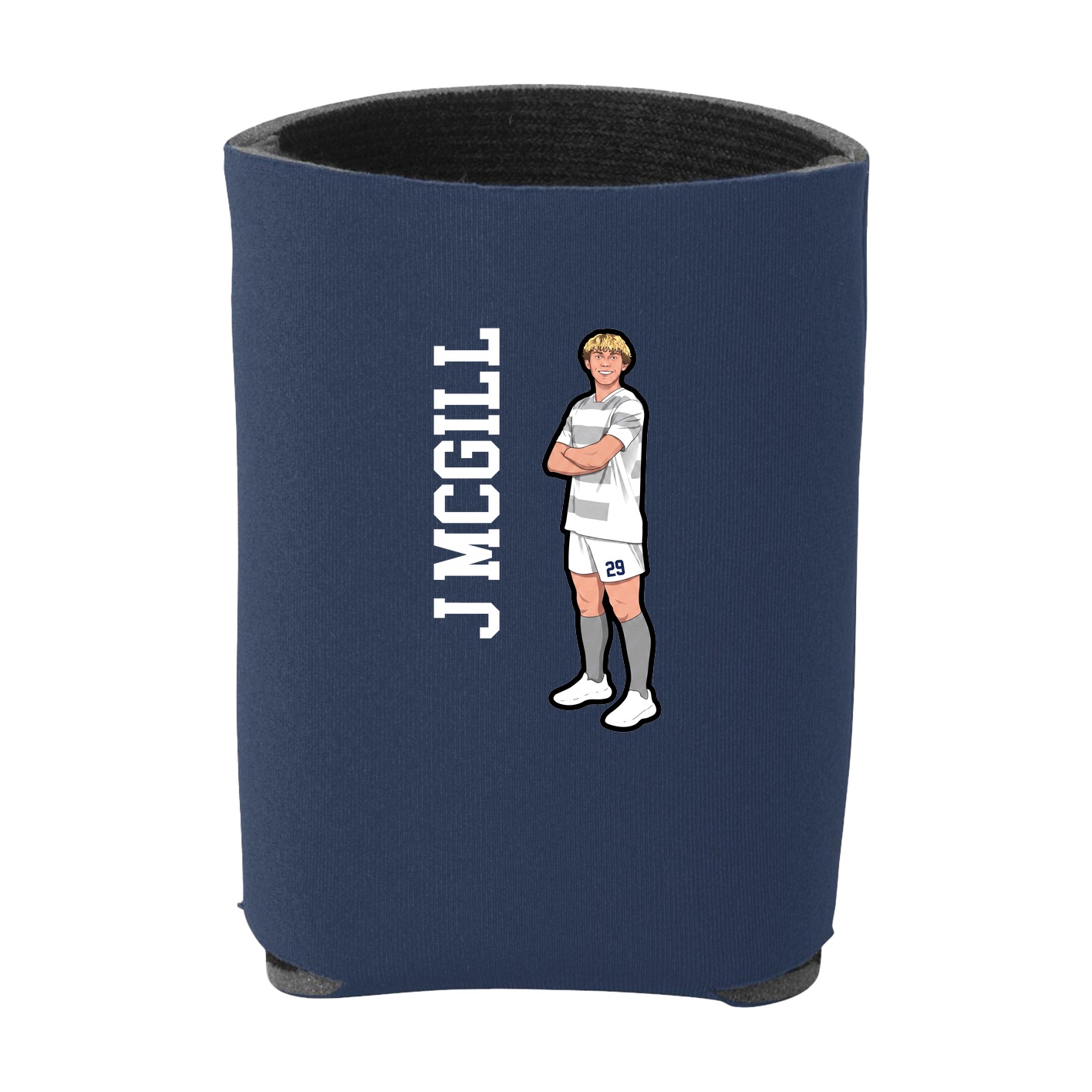Can Holder — Name Vertical in Navy