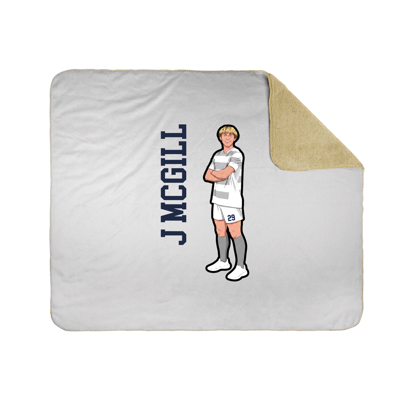 50x60 Sherpa Lined Throw Blanket