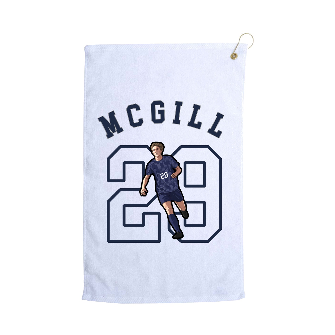 Golf Towel — Shirsey Arch in White