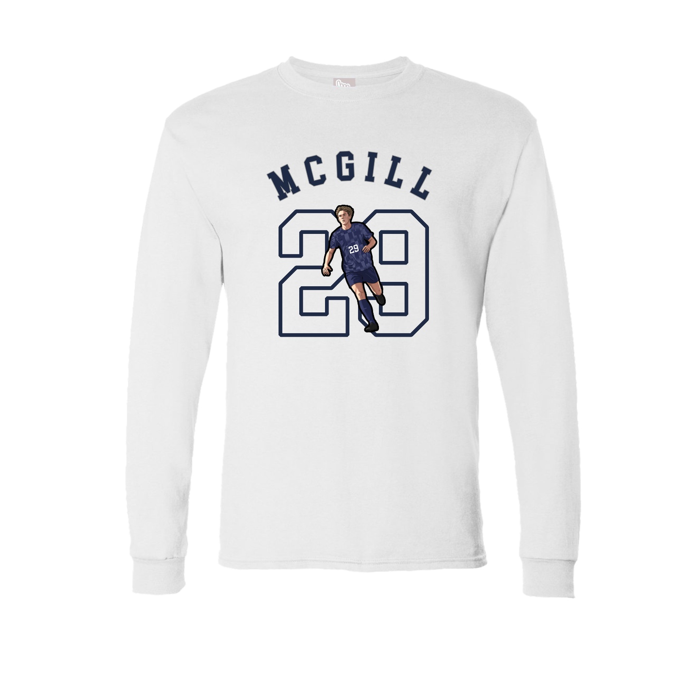 Long Sleeve Tee — Shirsey Arch in White