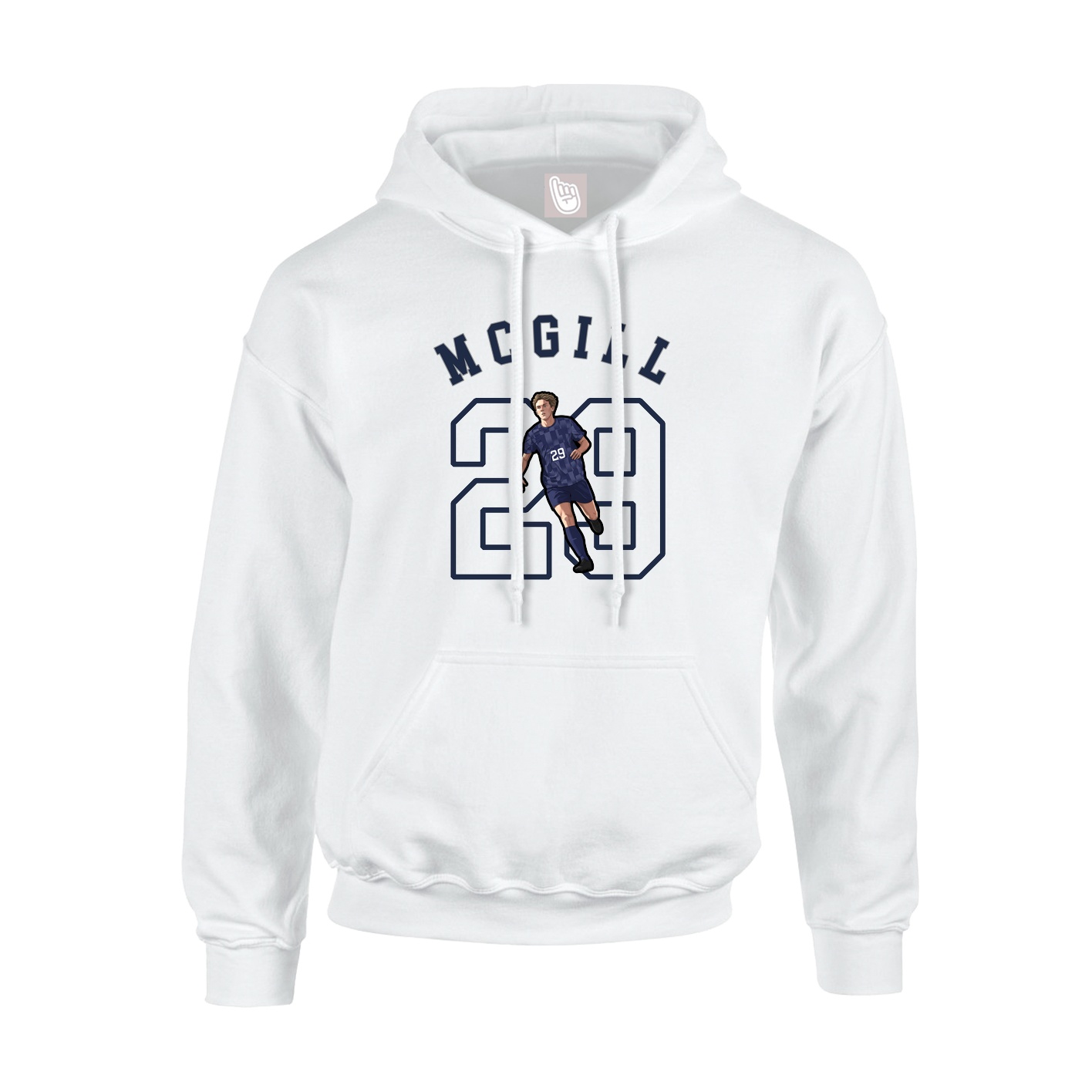 Hoodie — Shirsey Arch in White