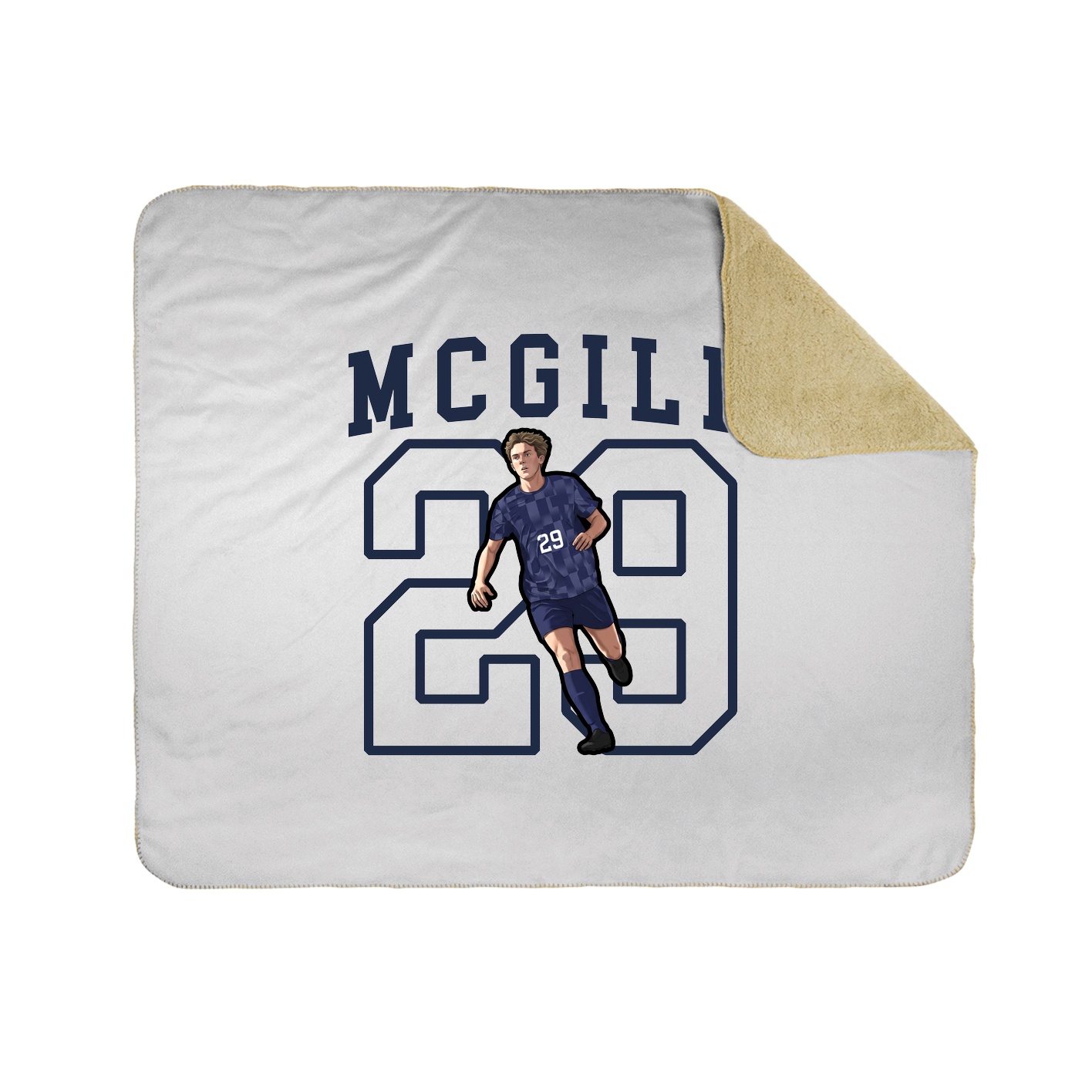 Throw Blanket — Shirsey in White
