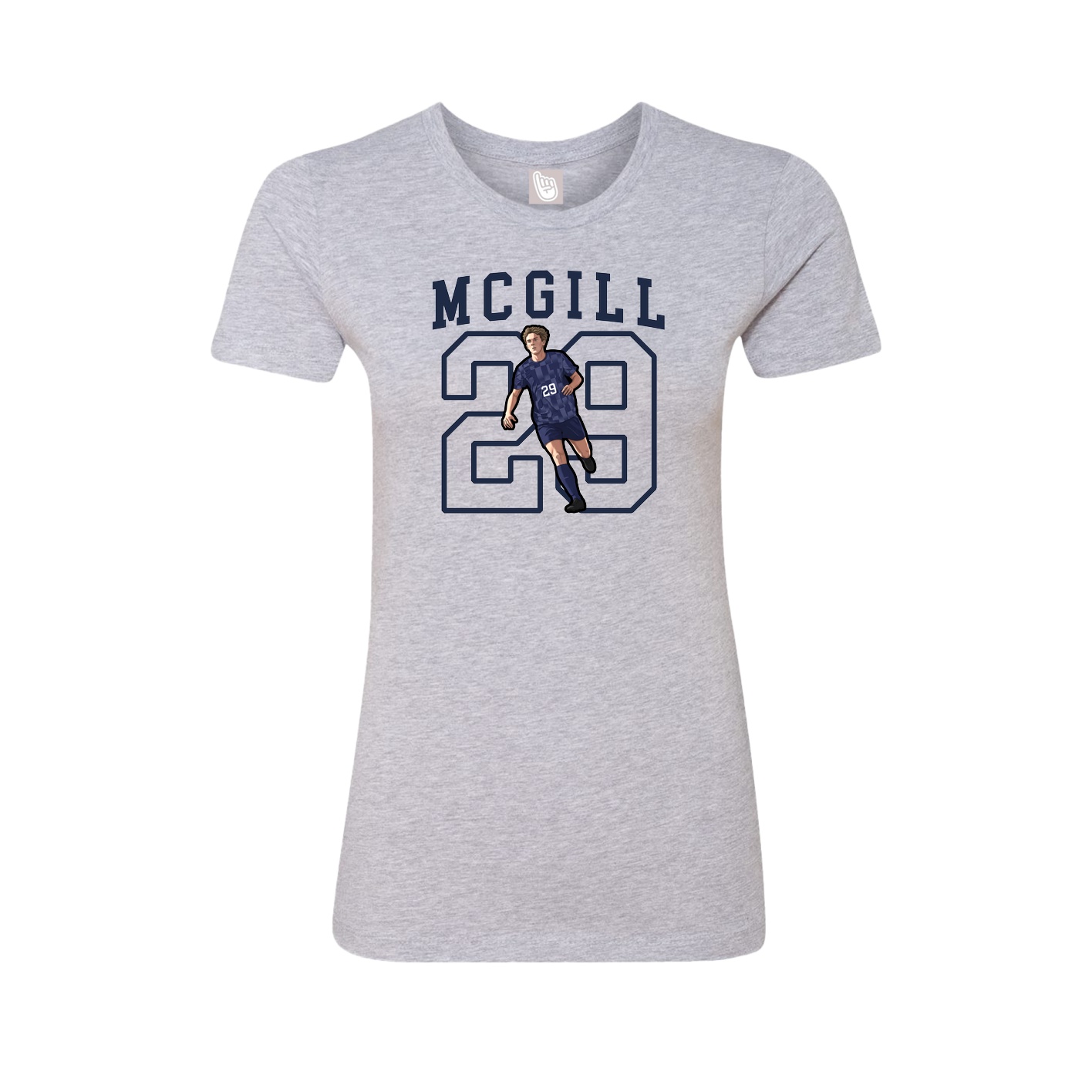 Fitted Women's Tee — Shirsey in Grey