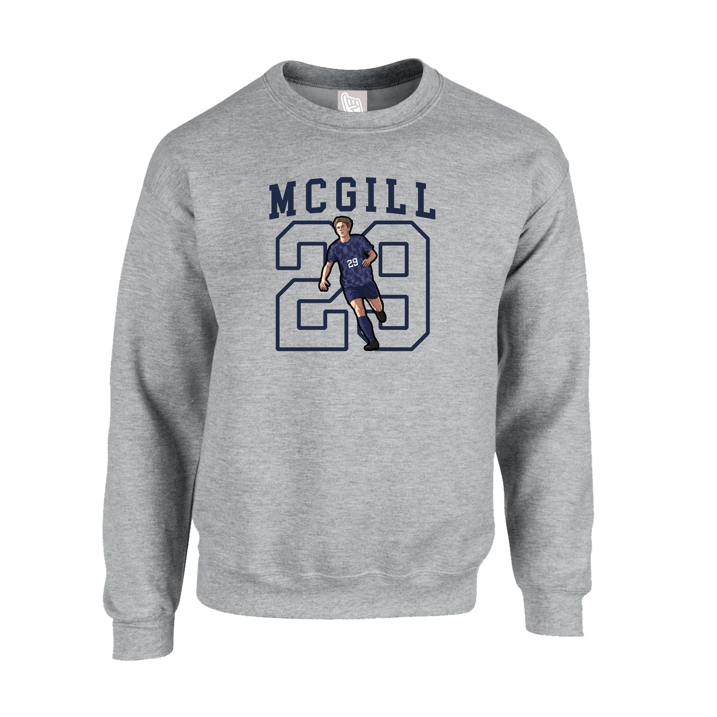 Fleece Crew — Shirsey in Grey