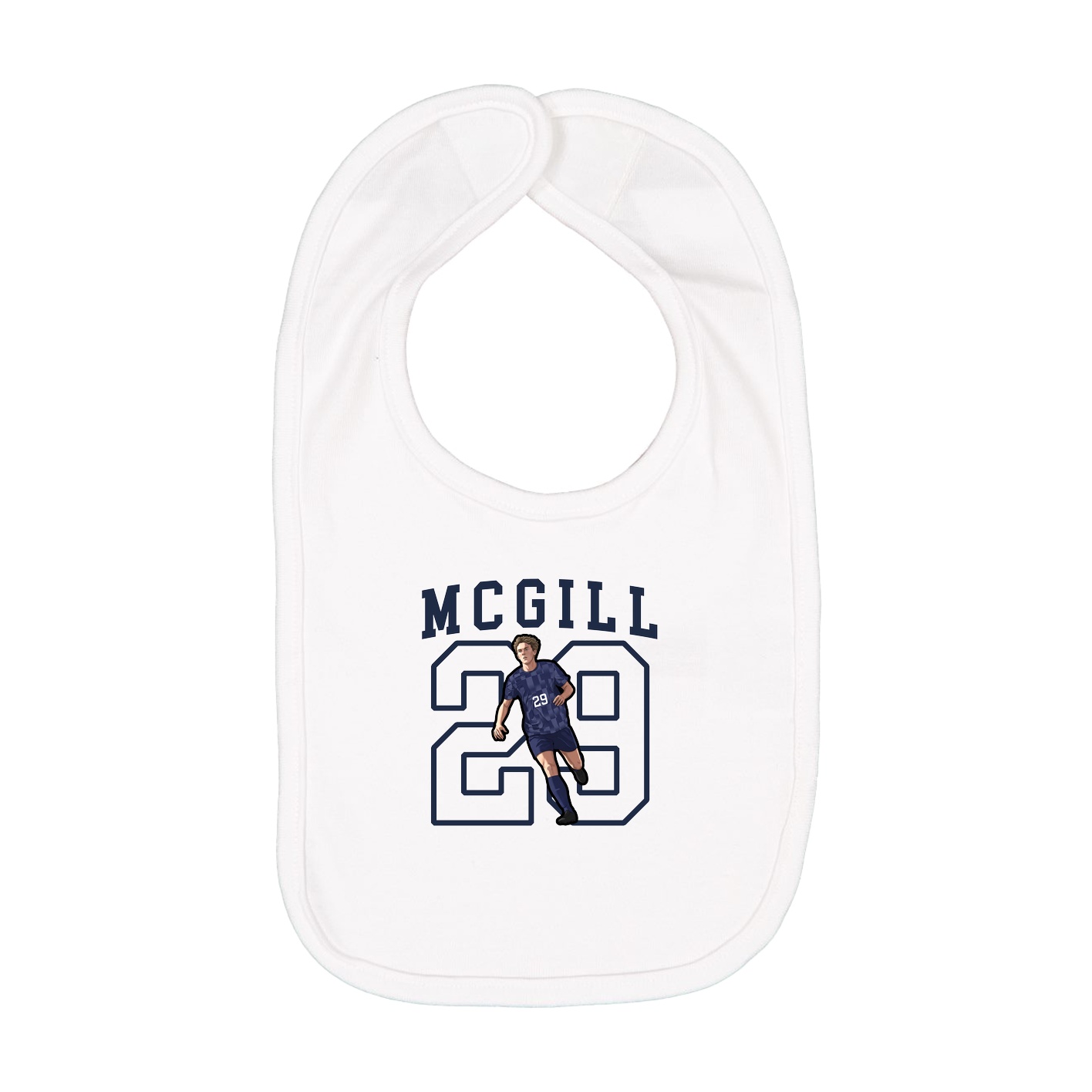 Infant Bib — Shirsey in White