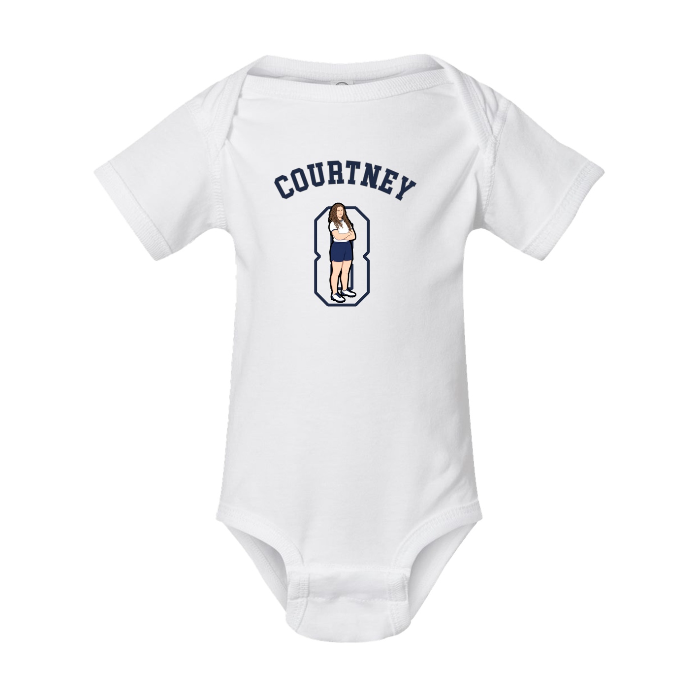 Baby Onesie — Shirsey Arch in White