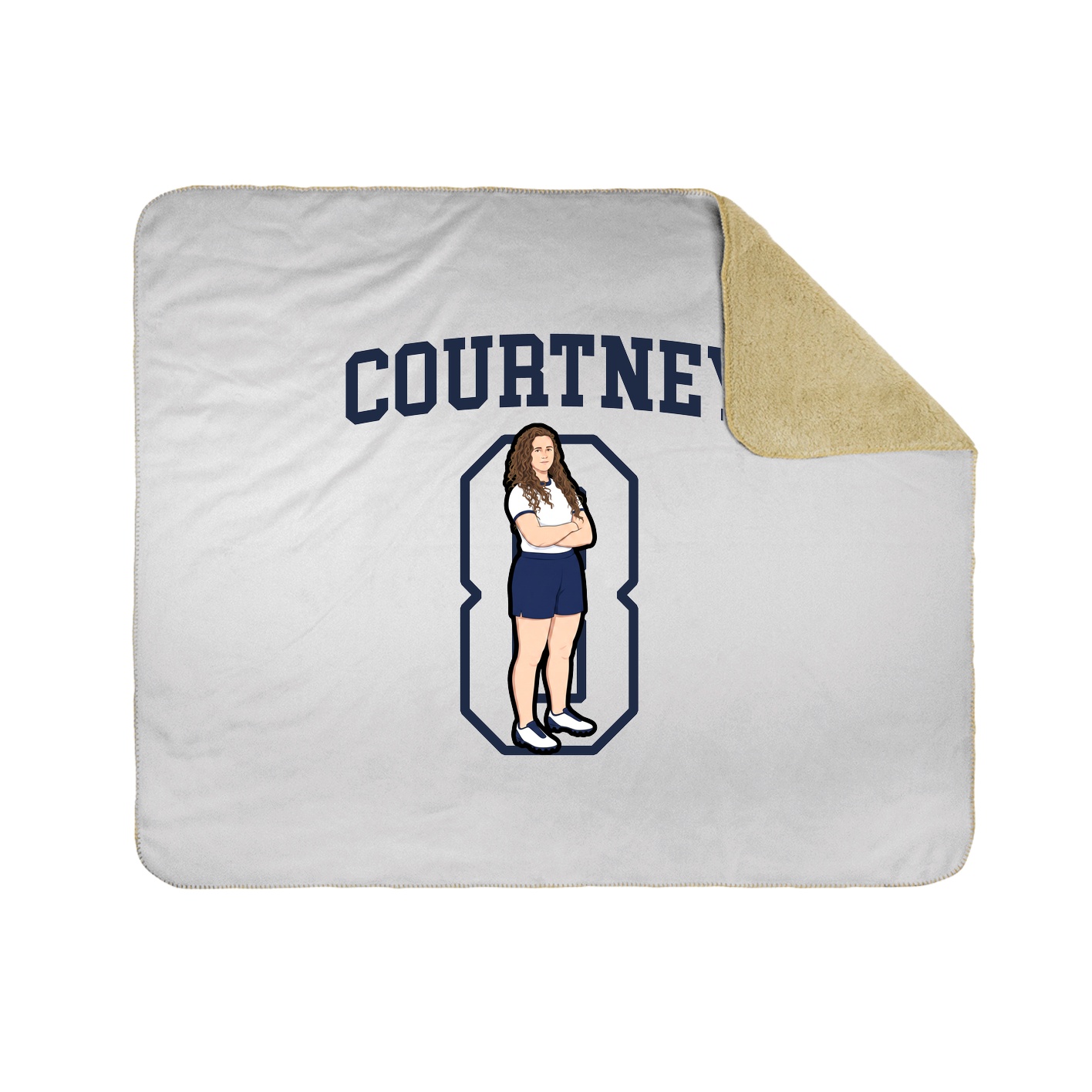Throw Blanket — Shirsey in White