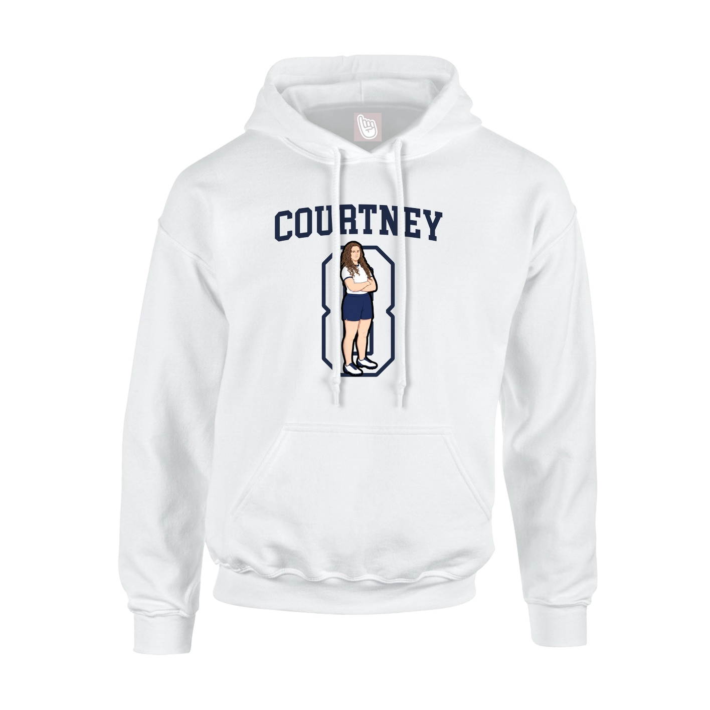 Hoodie — Shirsey in White