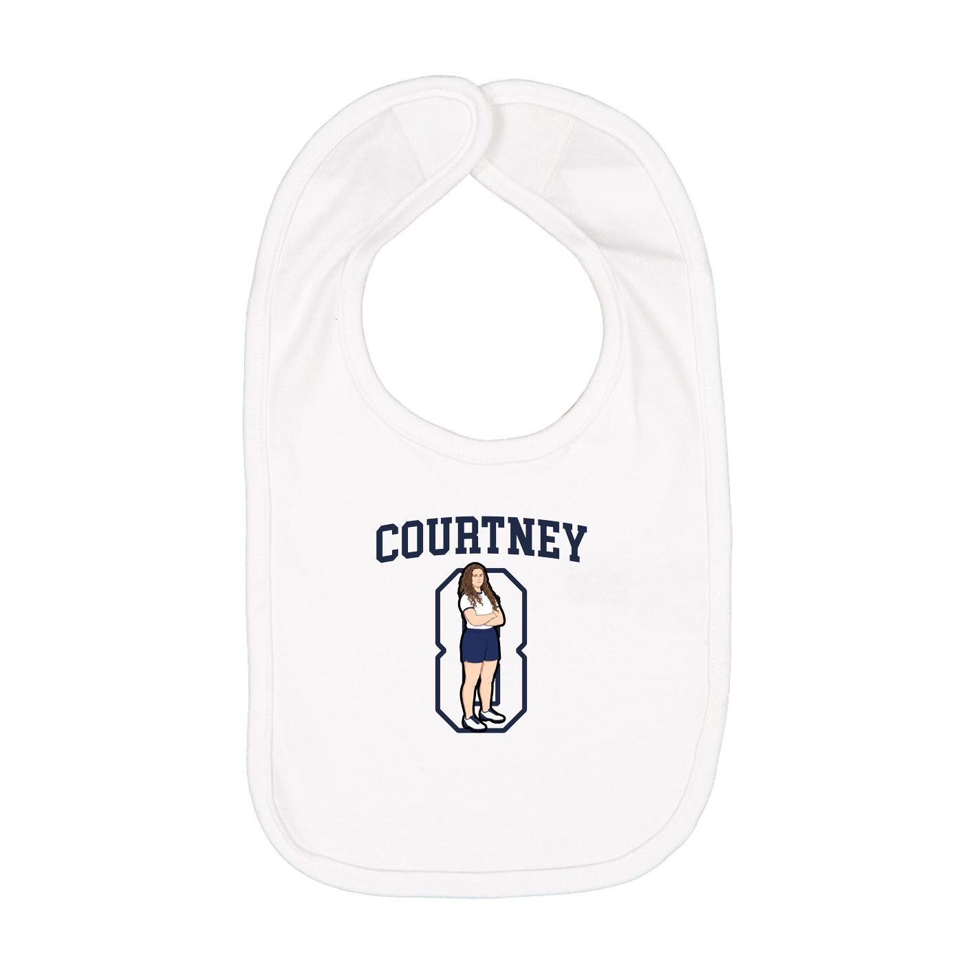 Infant Bib — Shirsey in White