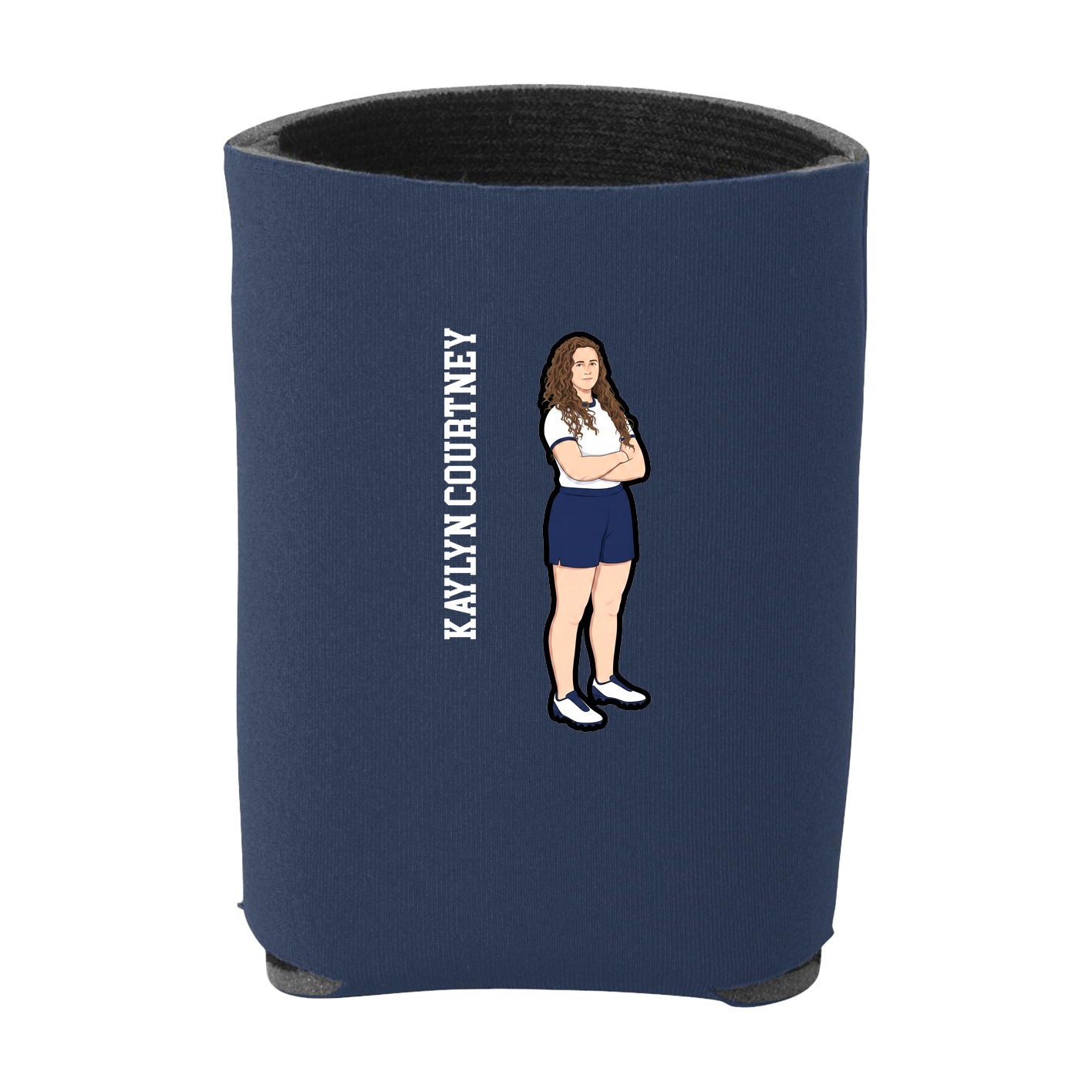 Can Holder — Name Vertical in Navy