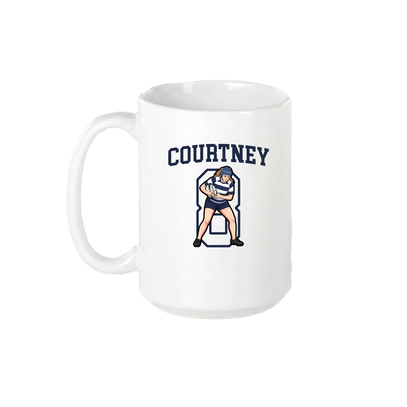 15oz Coffee Mug — Shirsey in White