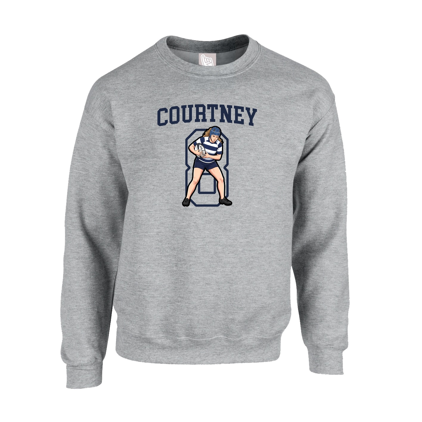Fleece Crew — Shirsey in Grey
