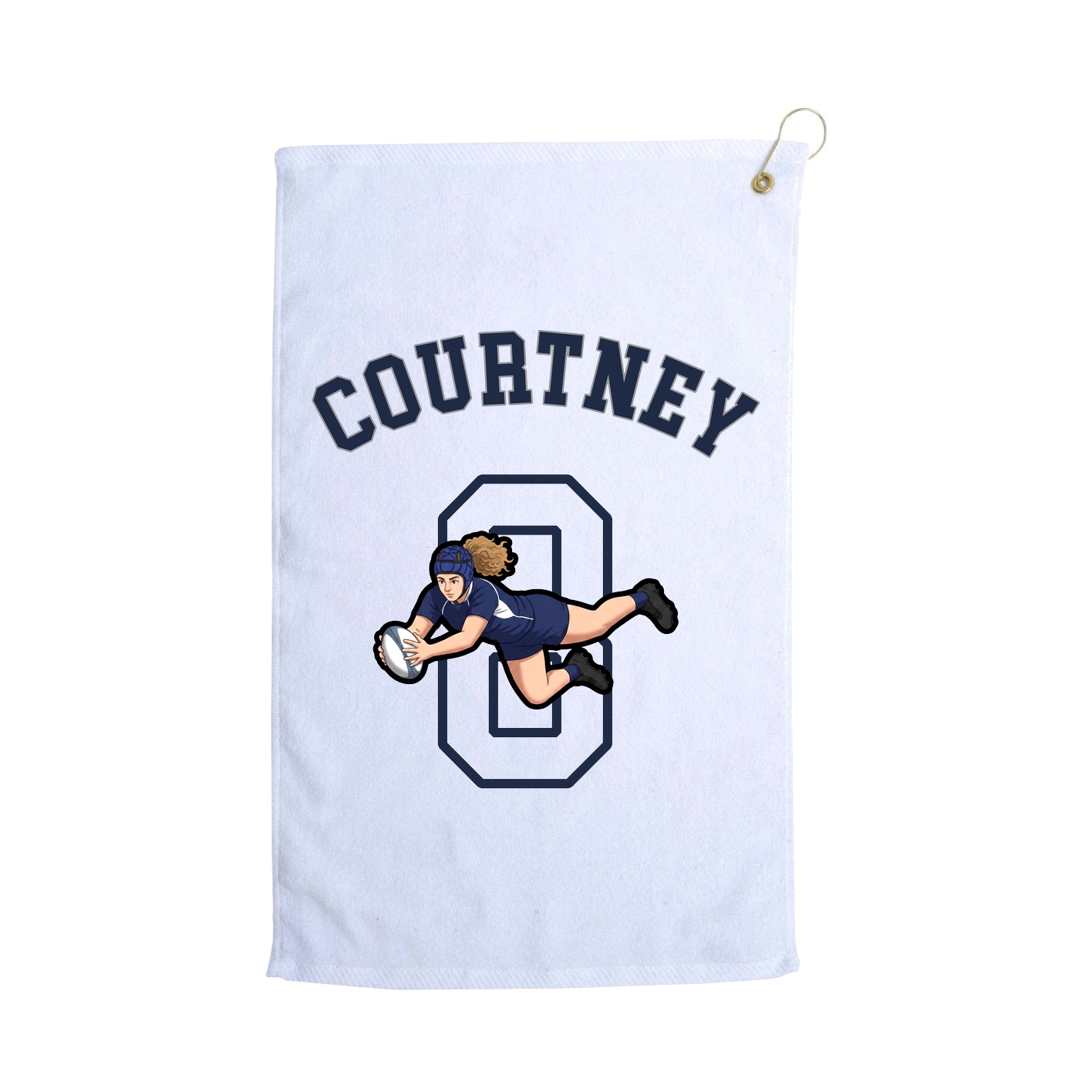Golf Towel — Shirsey Arch in White
