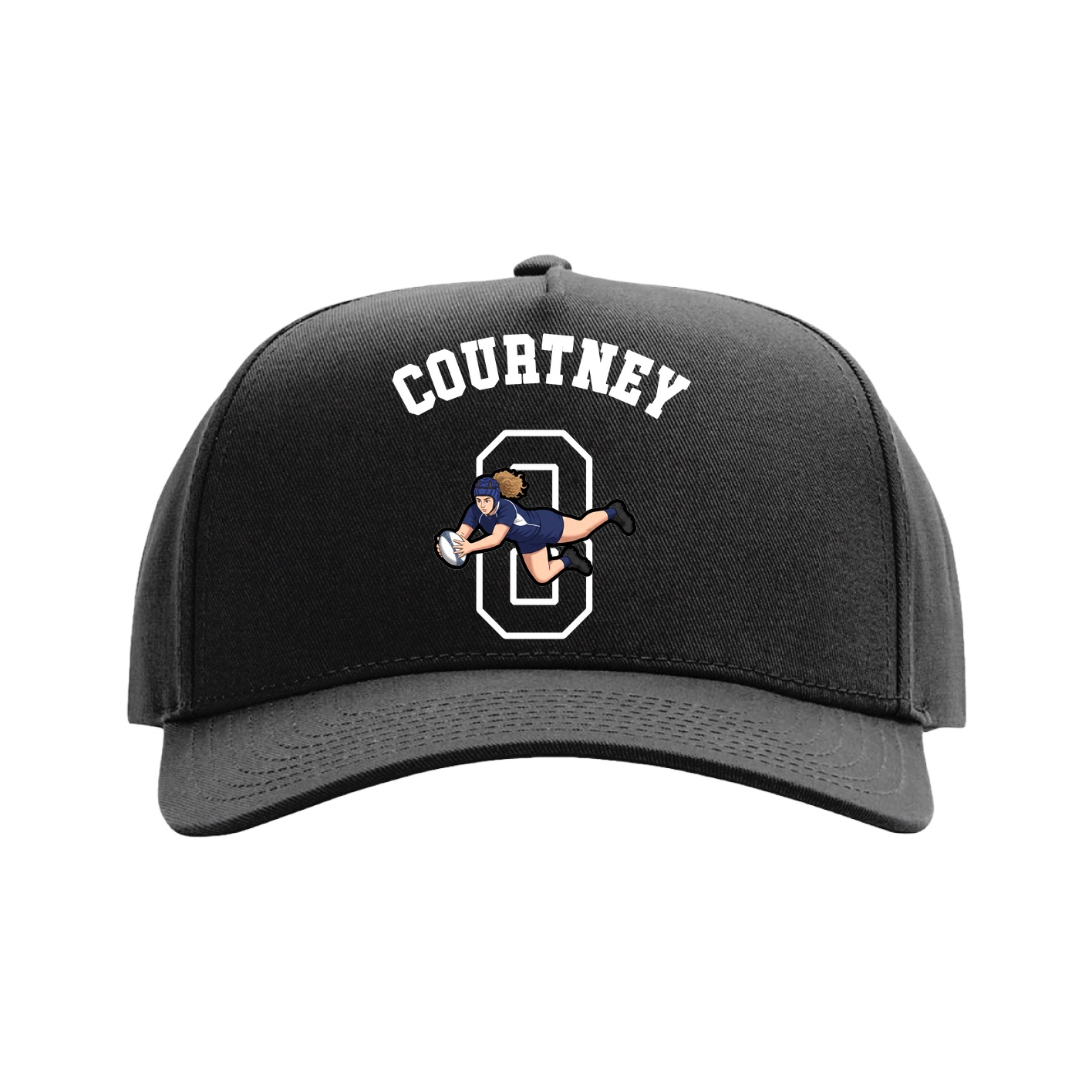 Full Fabric Five-Panel Champ Cap