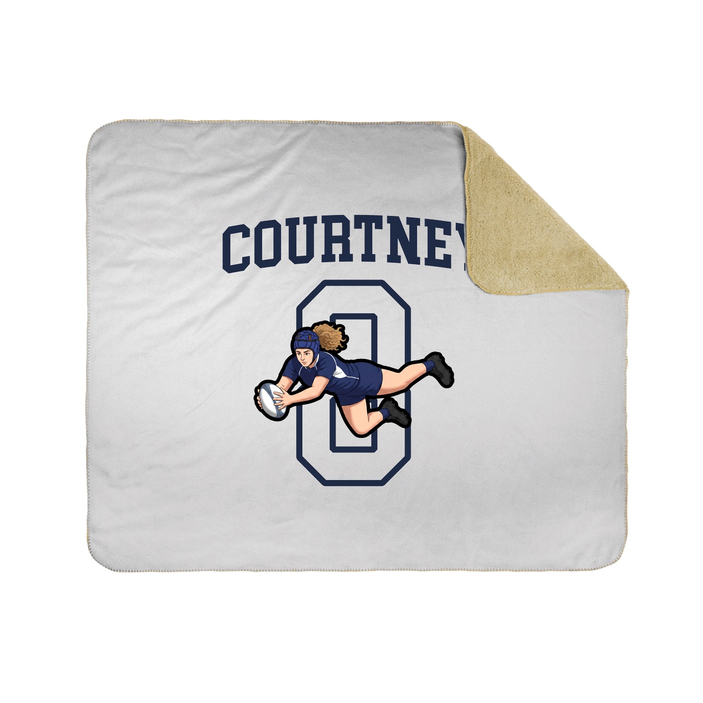 Throw Blanket — Shirsey in White