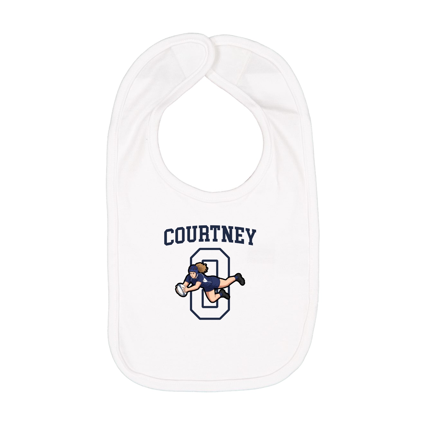 Infant Bib — Shirsey in White