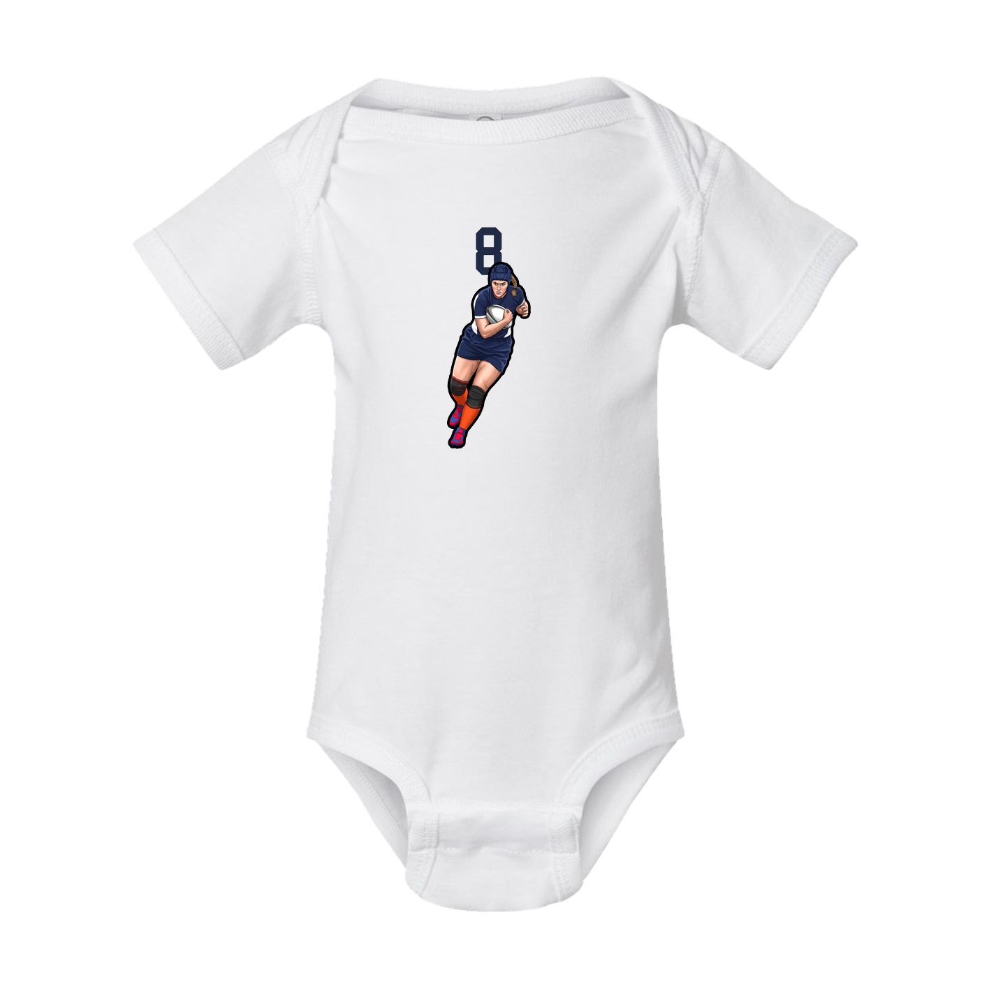 Baby Onesie — Number Top in White