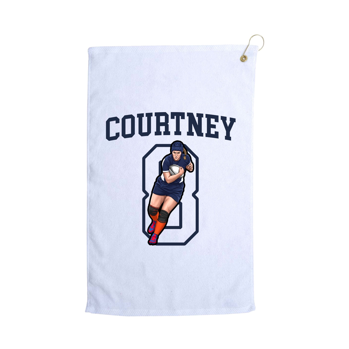 Golf Towel — Shirsey in White
