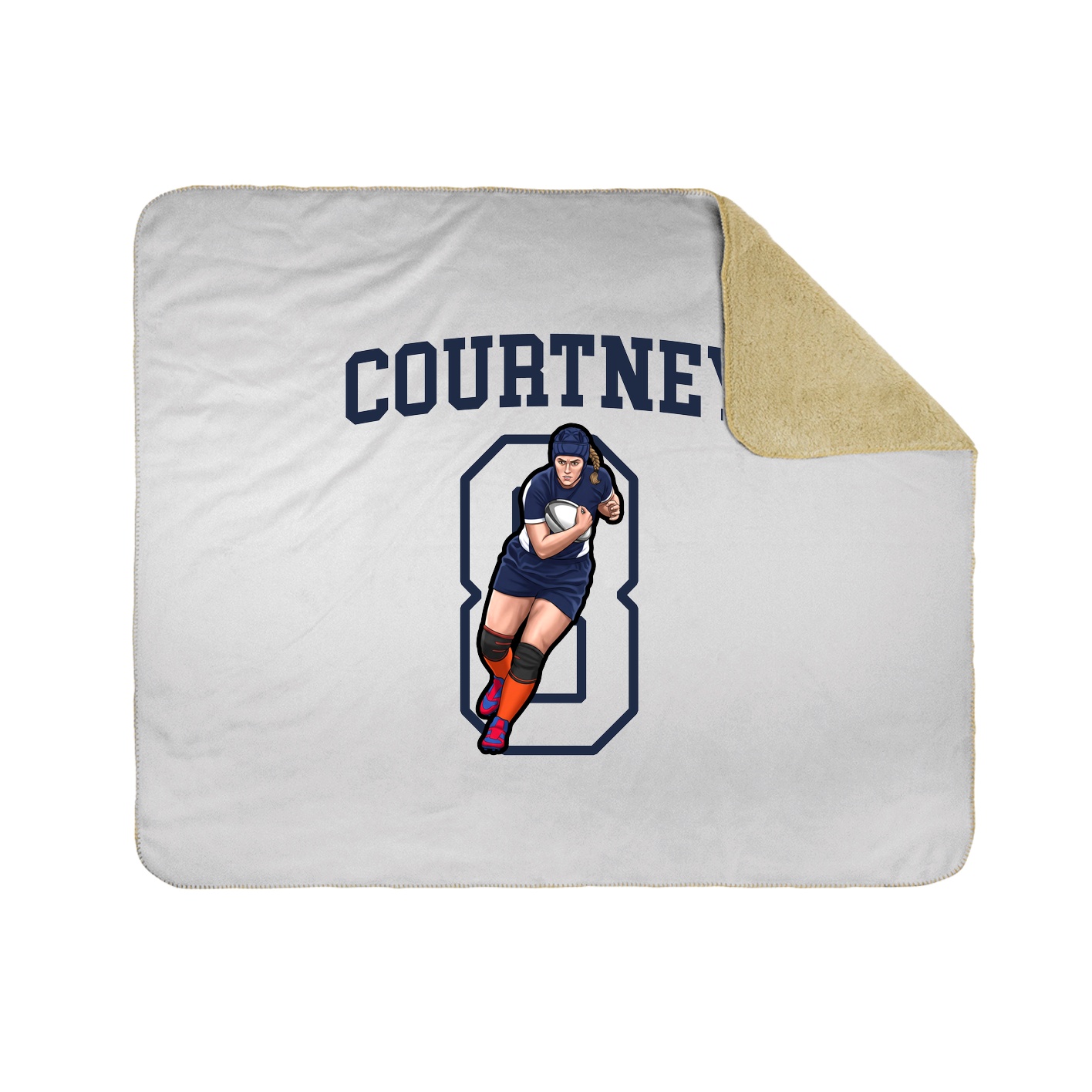 Throw Blanket — Shirsey in White