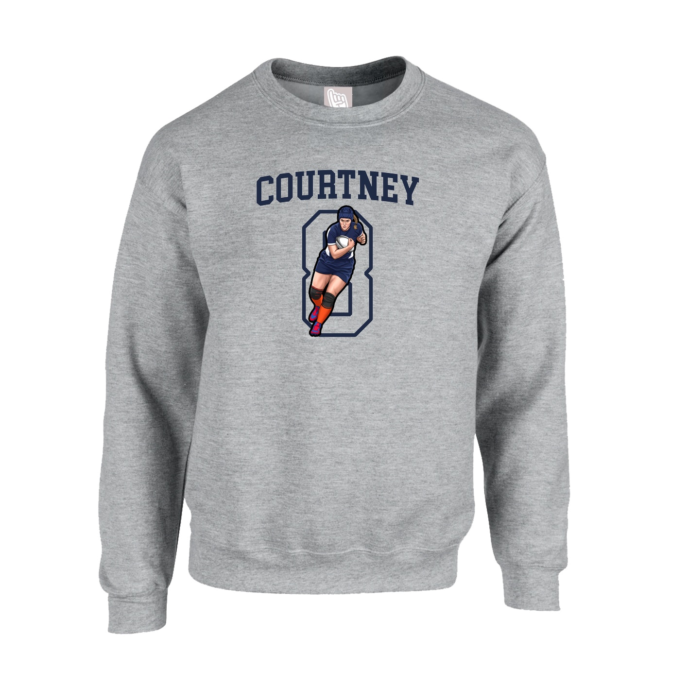 Fleece Crew — Shirsey in Grey