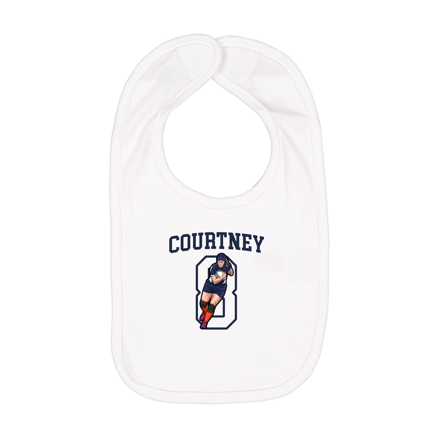 Infant Bib — Shirsey in White