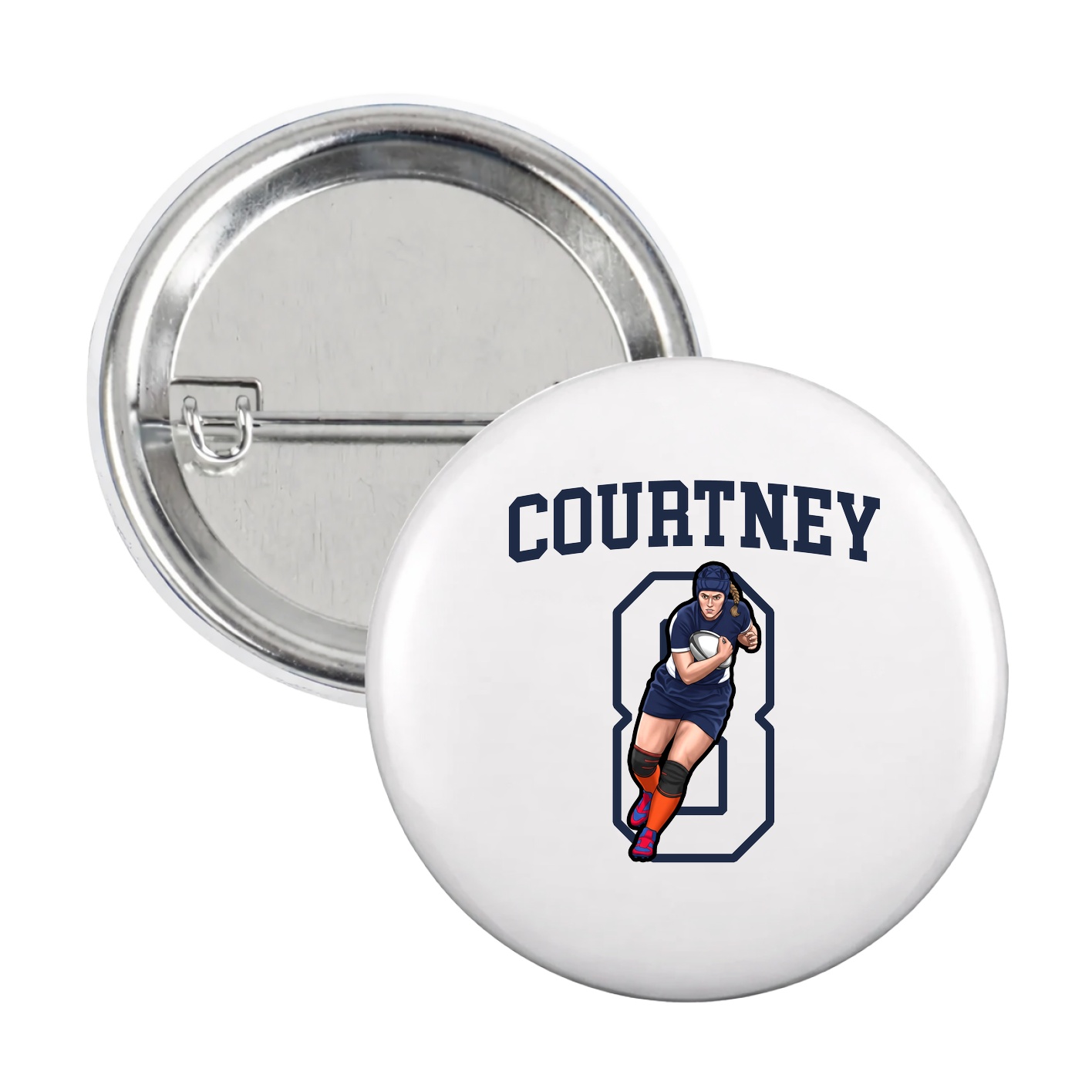 Game Day Button — Shirsey in White