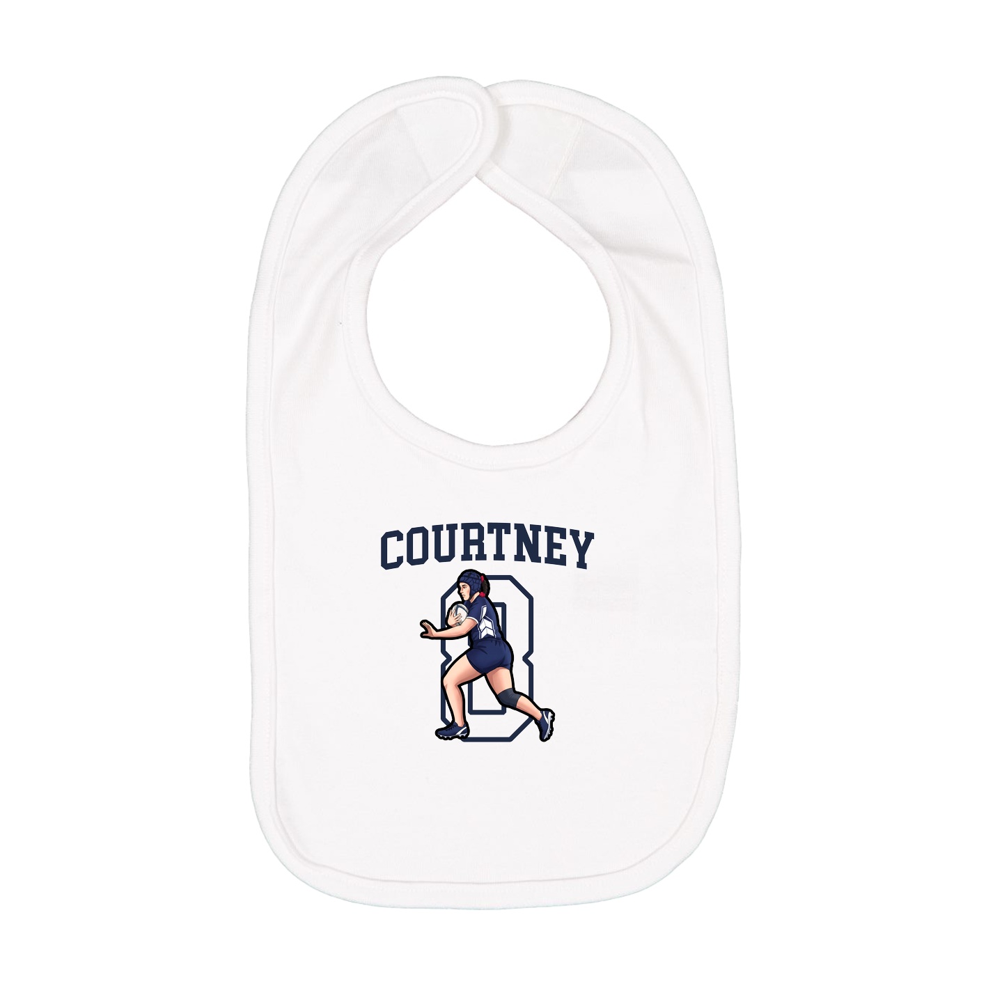 Infant Bib — Shirsey in White