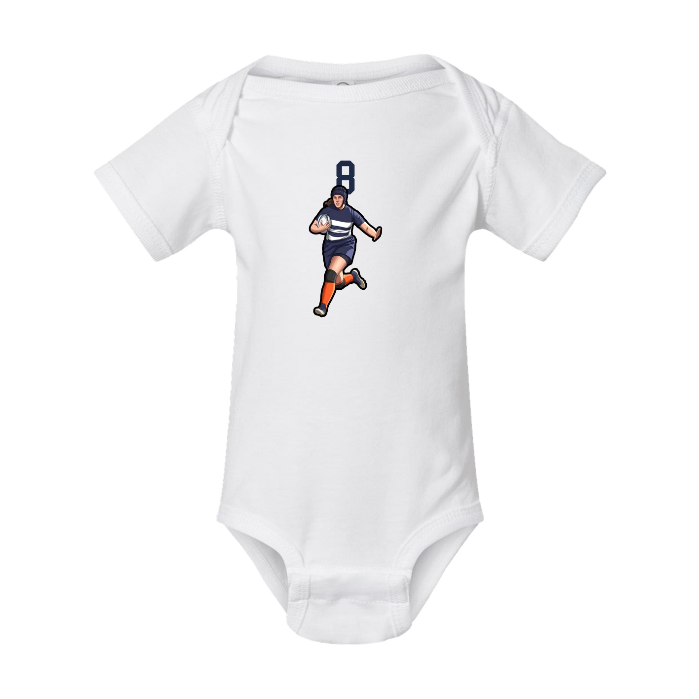 Baby Onesie — Number Top in White