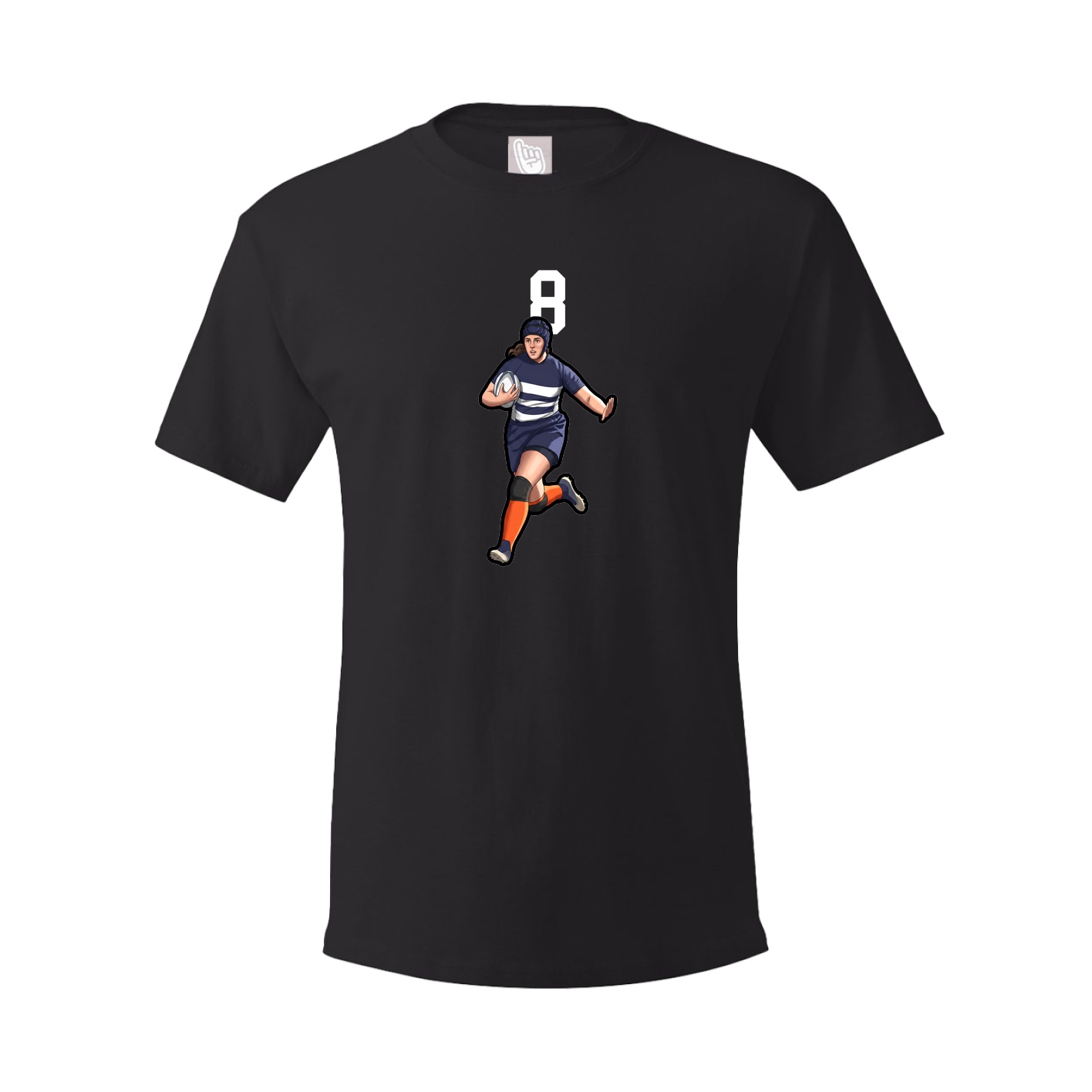 Youth Tee — Number Top in Black