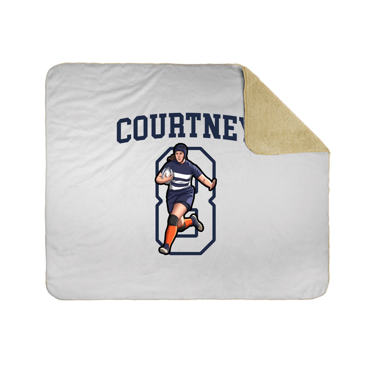 Throw Blanket — Shirsey in White