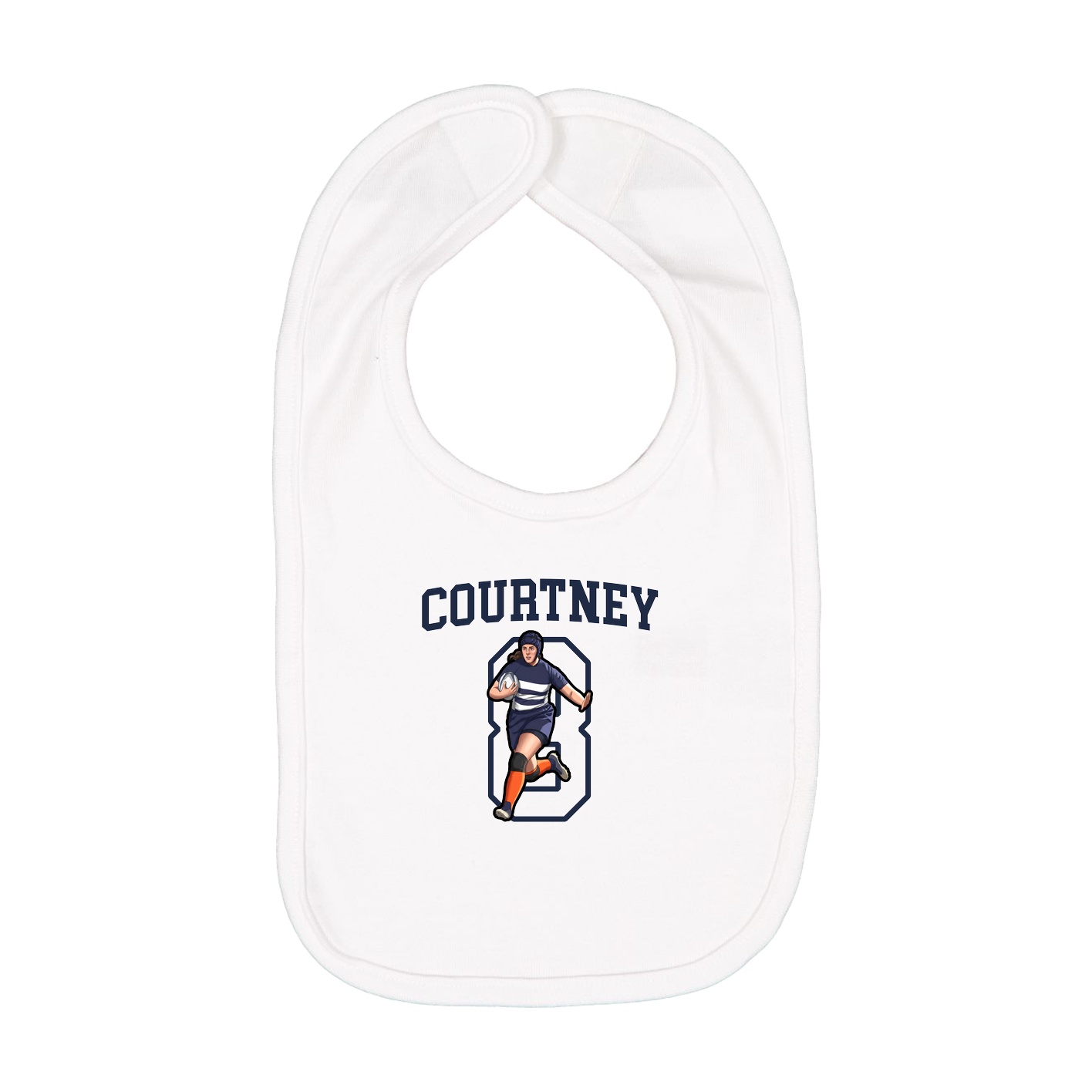 Infant Bib — Shirsey in White