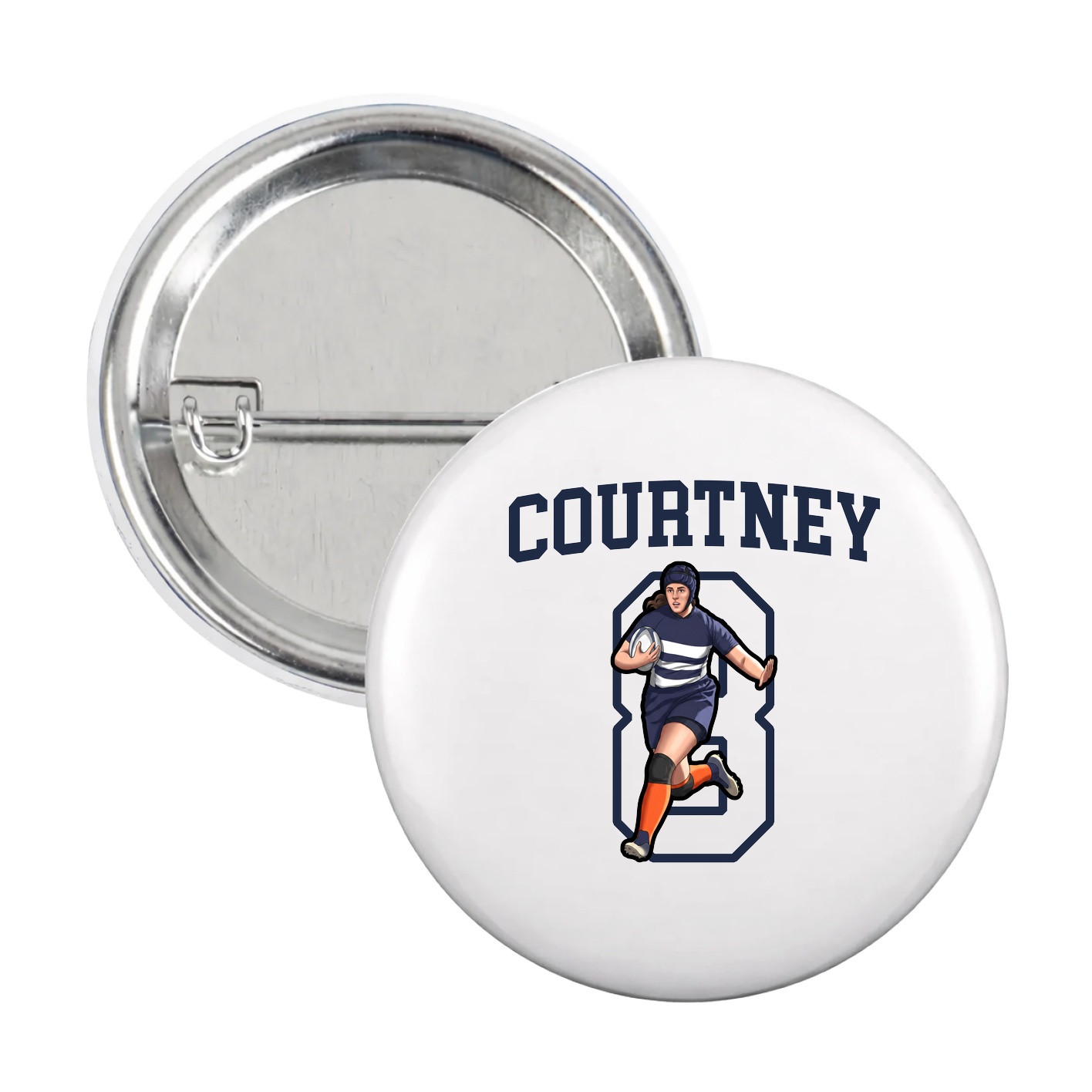 Game Day Button — Shirsey in White
