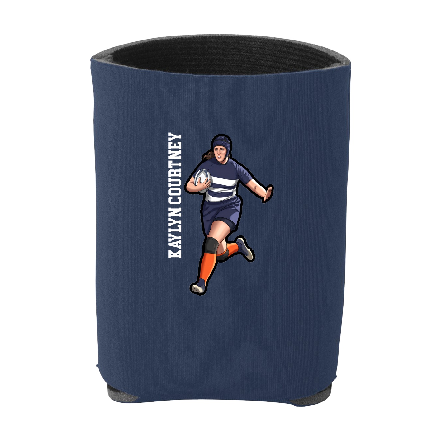 Can Holder — Name Vertical in Navy
