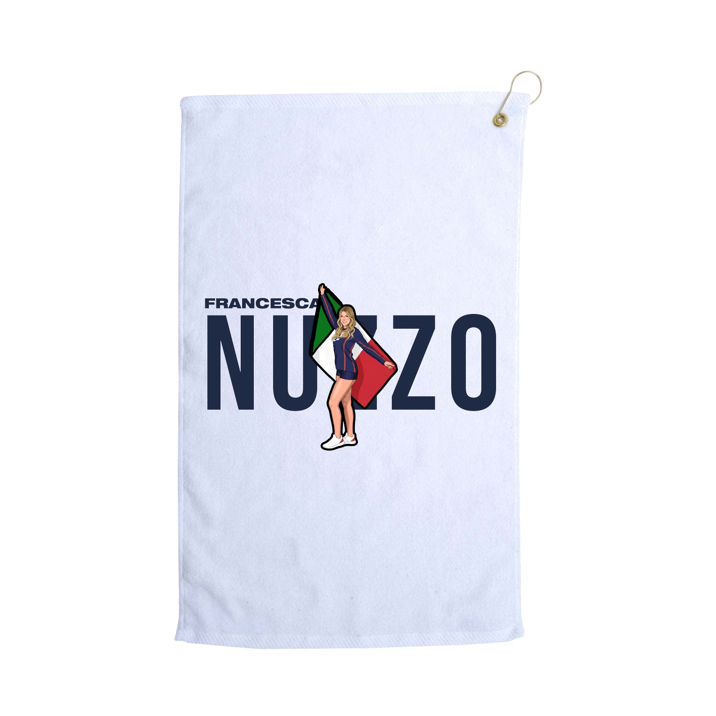 Golf Towel — Player Name in White