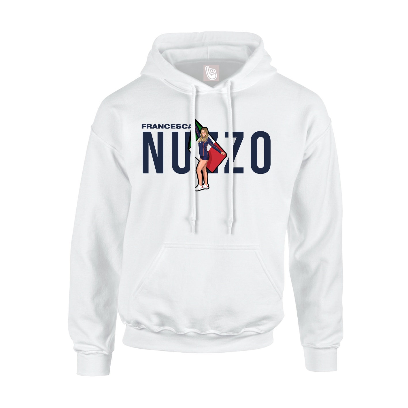 Youth Hoodie — Player Name in White