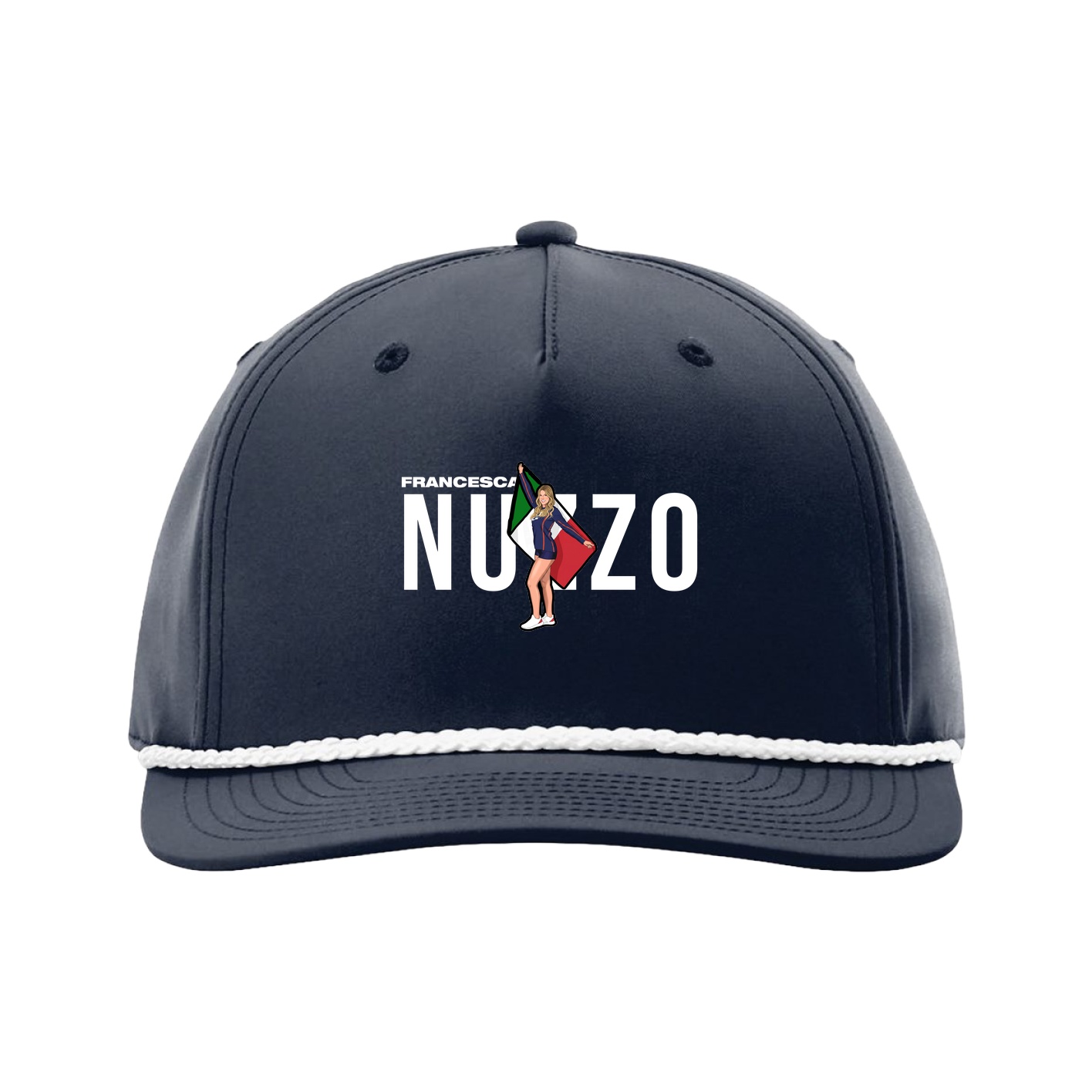 Five-Panel Classic Rope Cap — Player Name in Navy