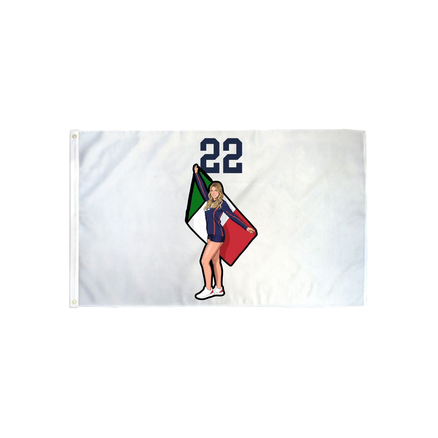 3x5 Flag — Number Top in Classic
