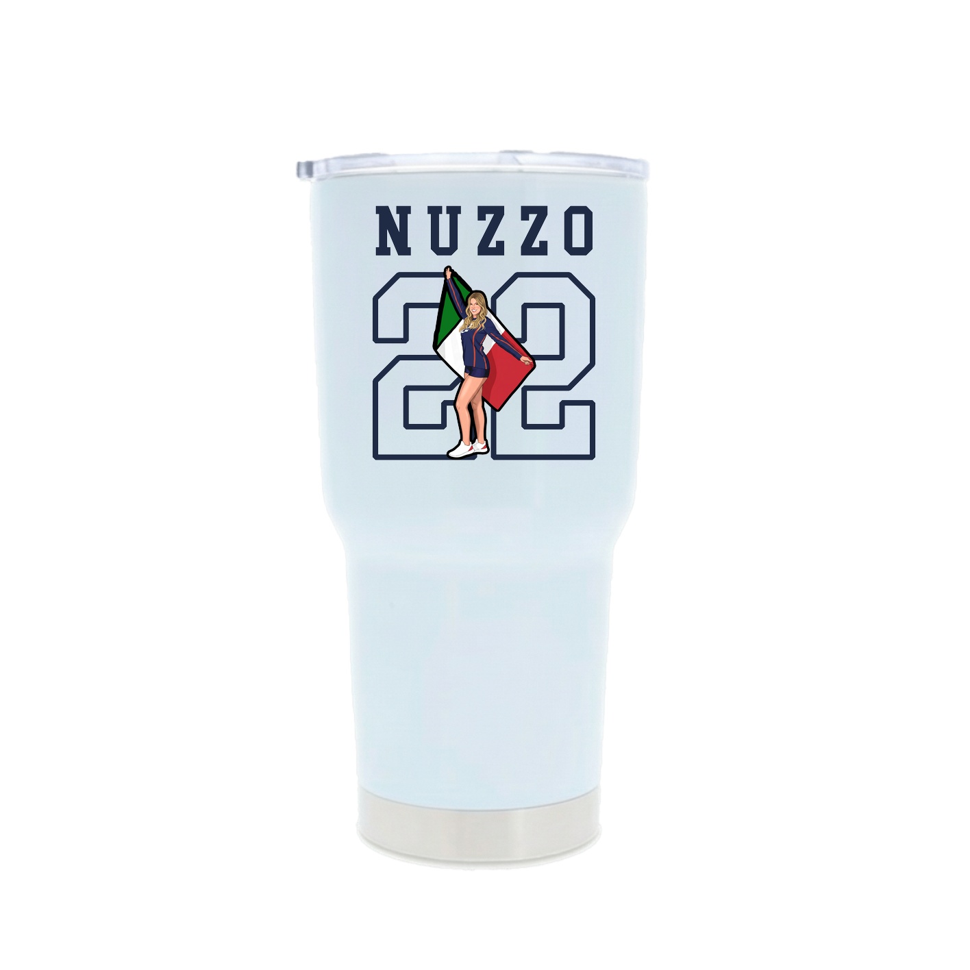 30oz Stainless Steel Tumbler — Shirsey in White