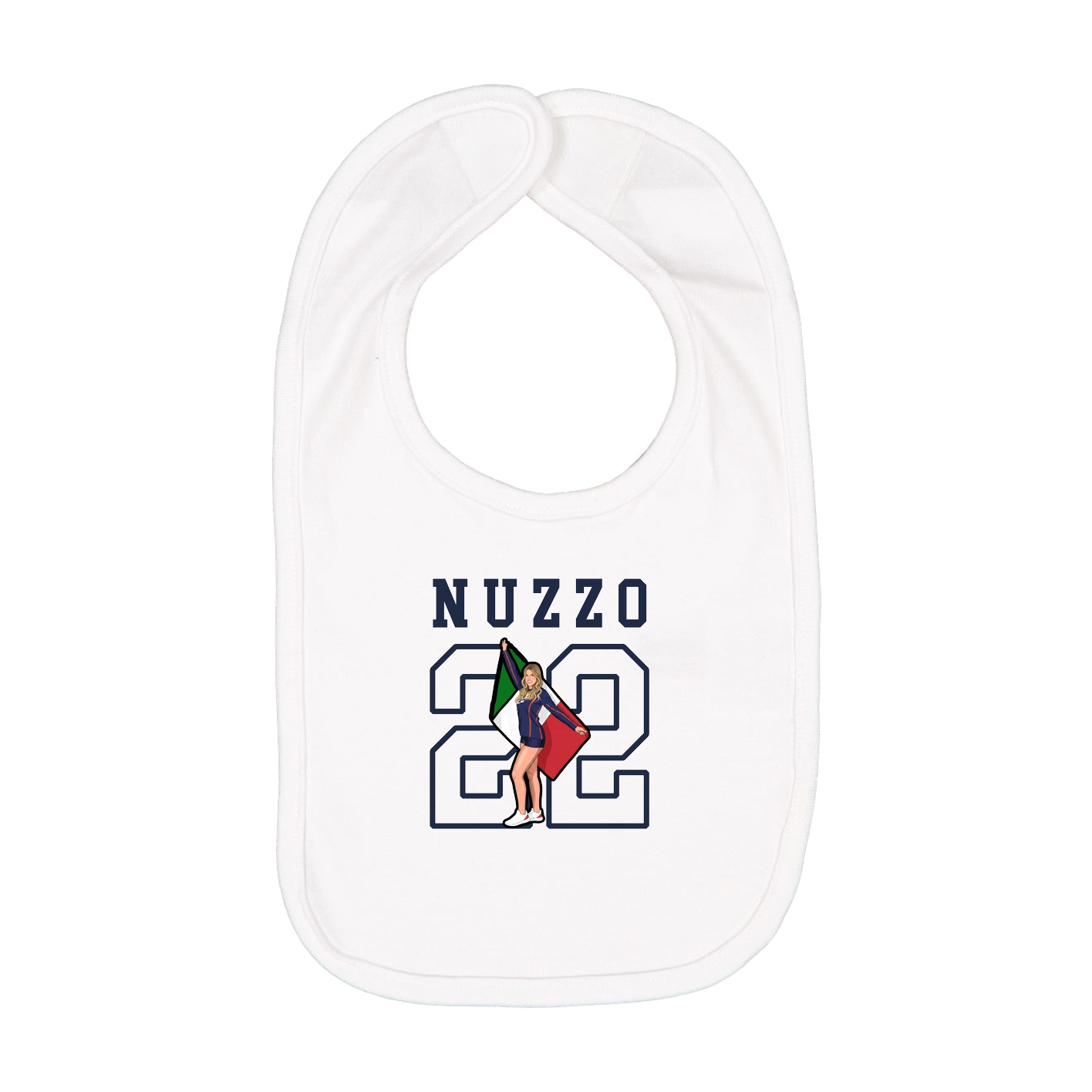Infant Bib — Shirsey in White