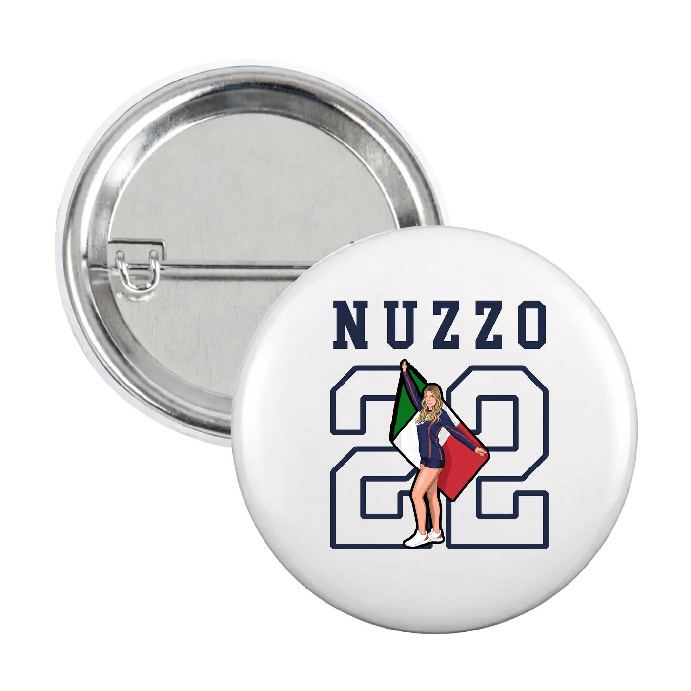 Game Day Button — Shirsey in White