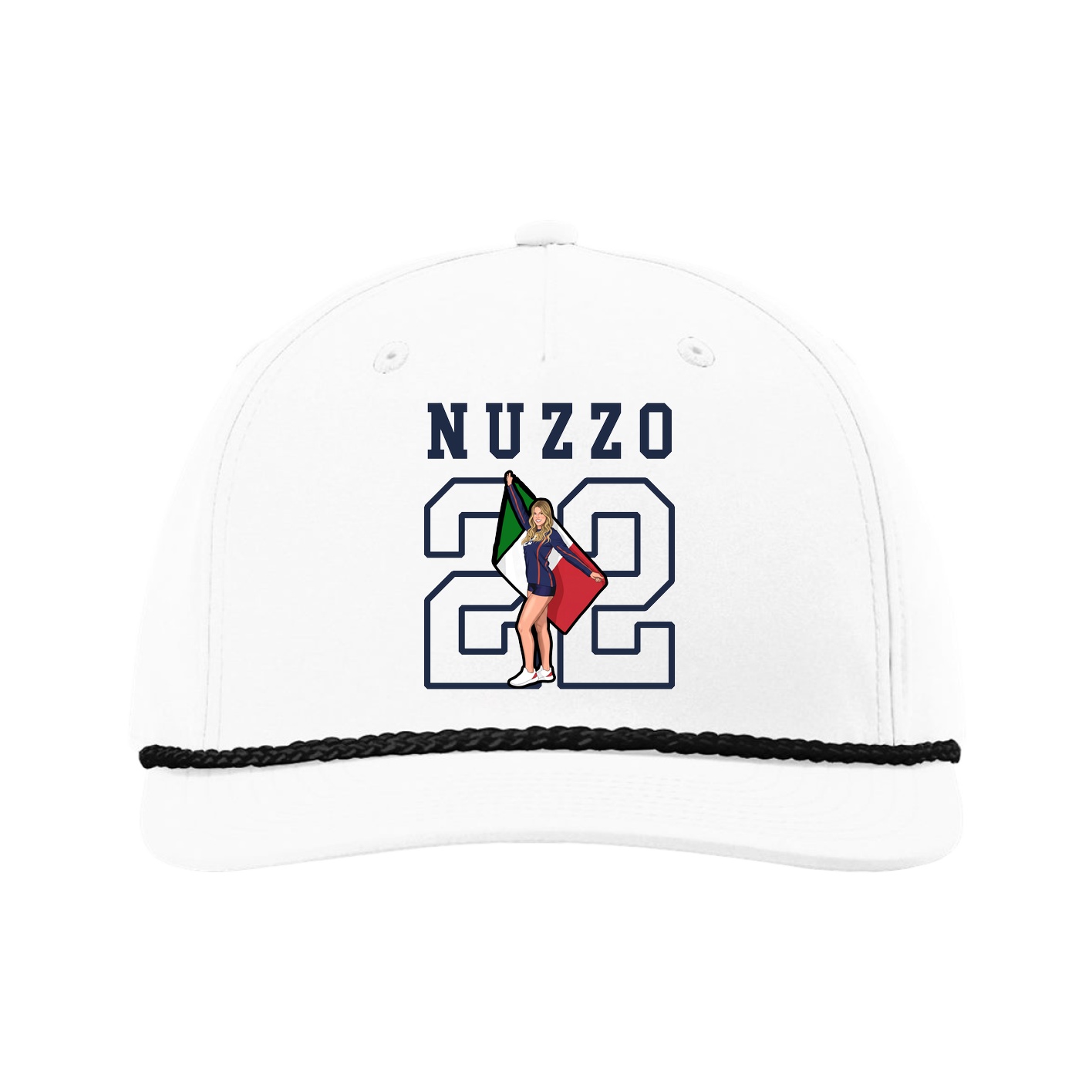 Five-Panel Classic Rope Cap — Shirsey in White