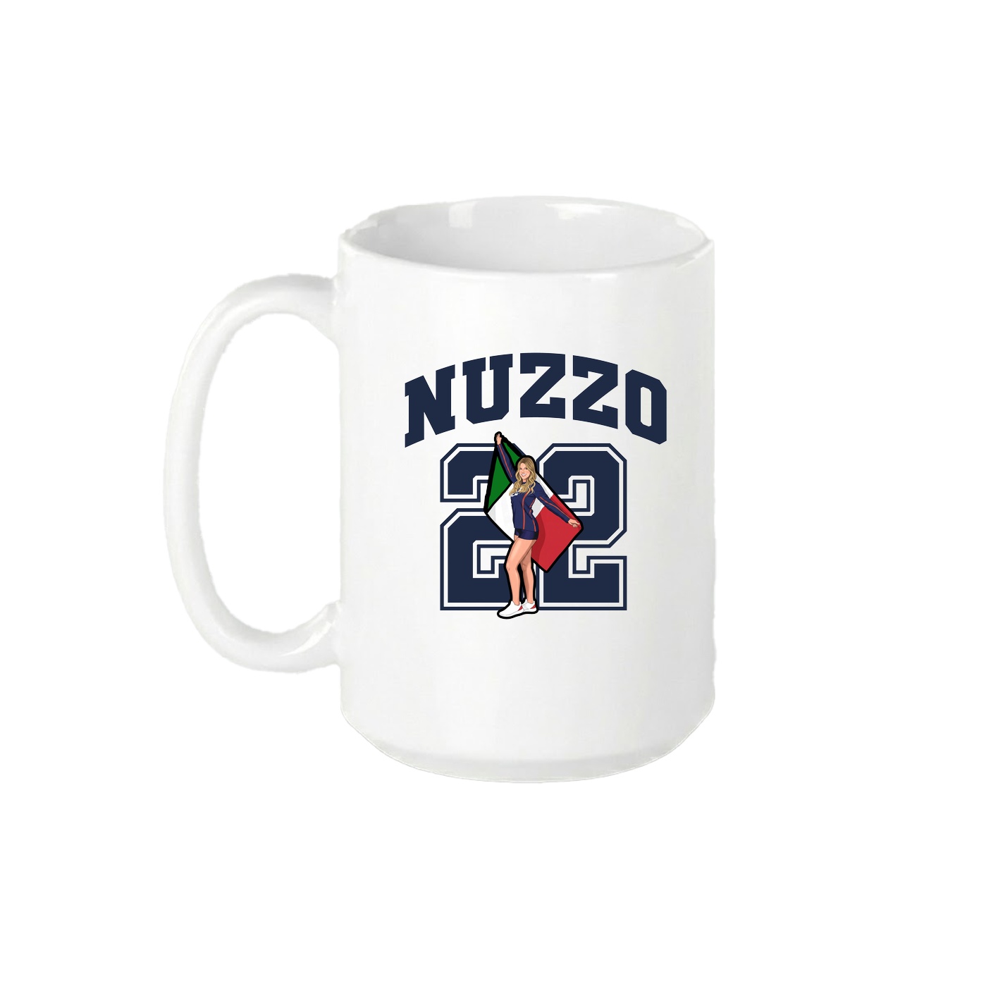 15oz Coffee Mug — Number in White