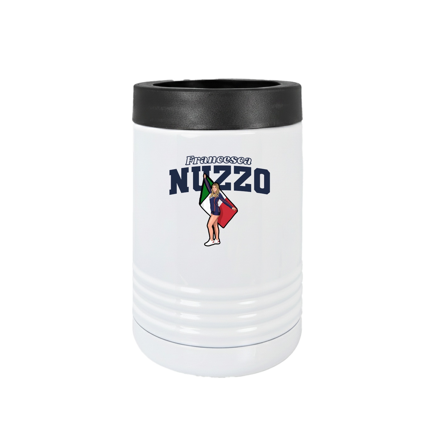 Beverage Holder — Name Arch in White
