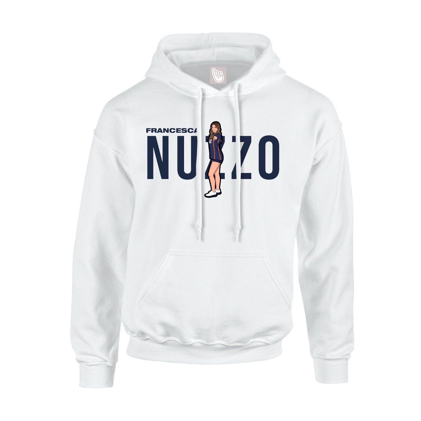 Hoodie — Player Name in White