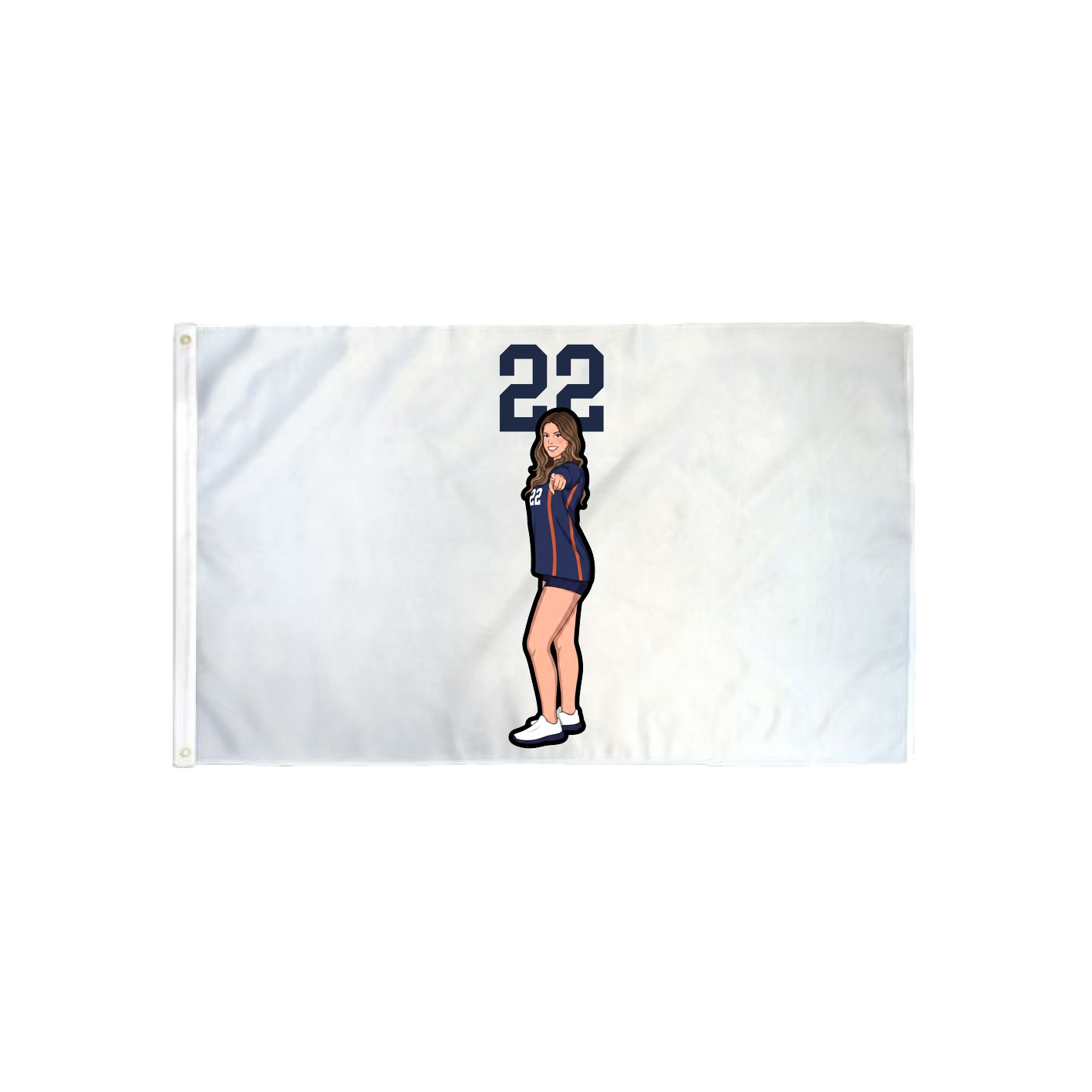 3x5 Flag — Number Top in Classic