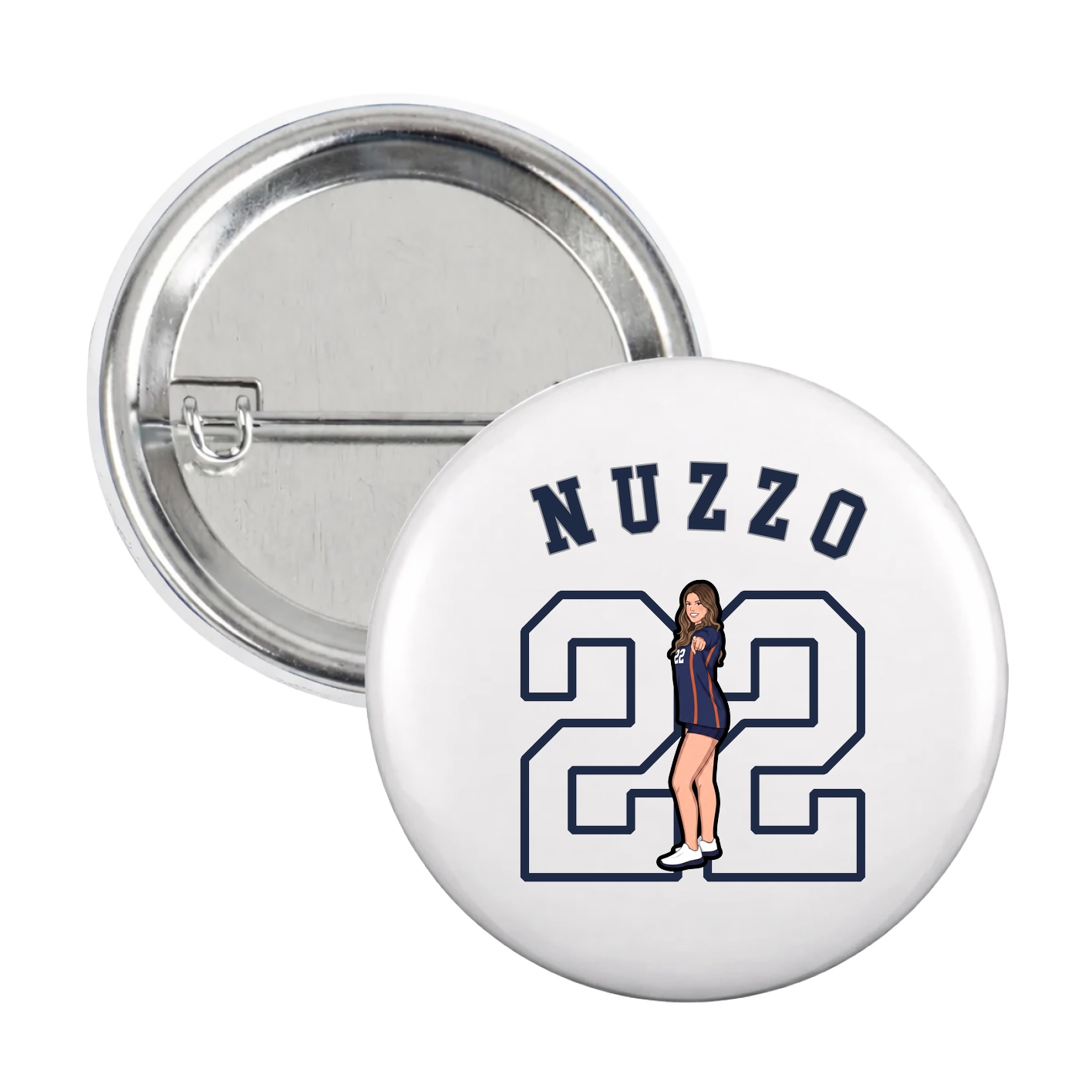 Game Day Button — Shirsey Arch in White