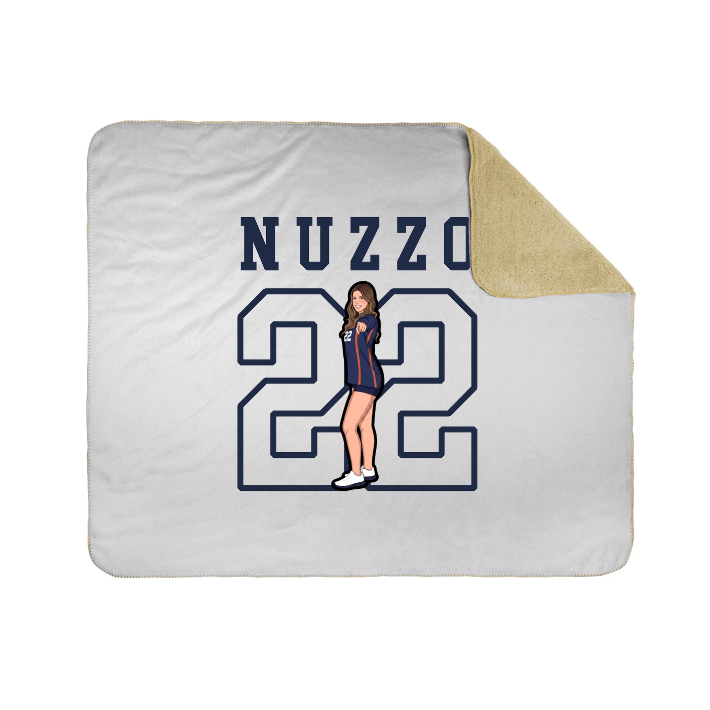 Throw Blanket — Shirsey in White