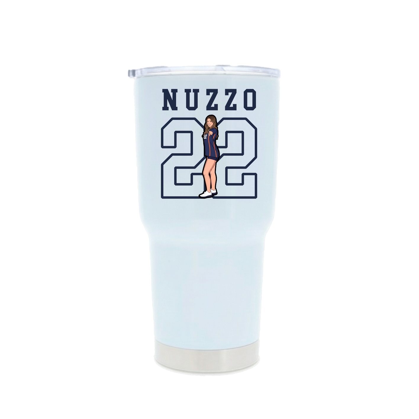 30oz Stainless Steel Tumbler — Shirsey in White